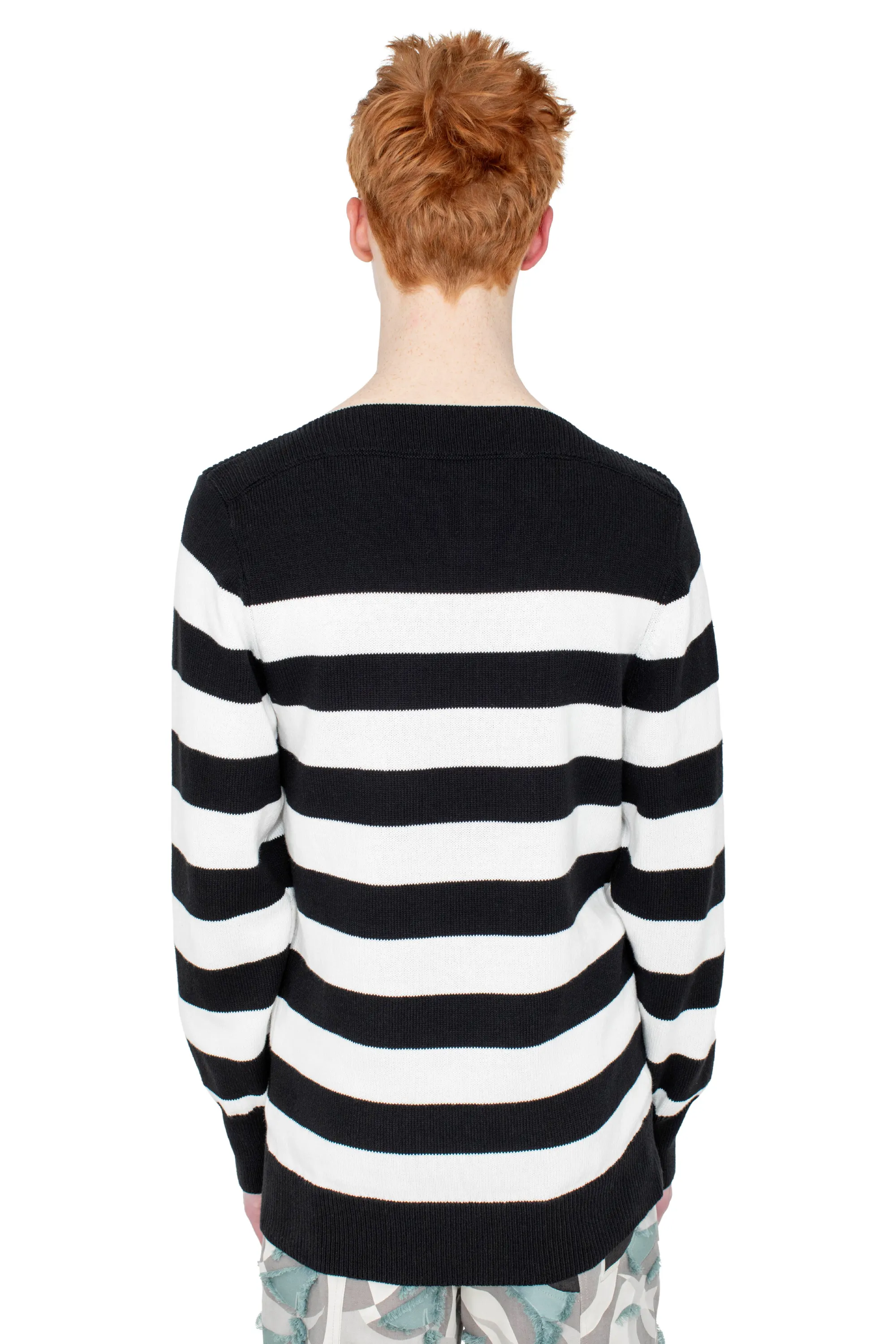KIKO KOSTADINOV OTAK PULLOVER - BLACK & WHITE