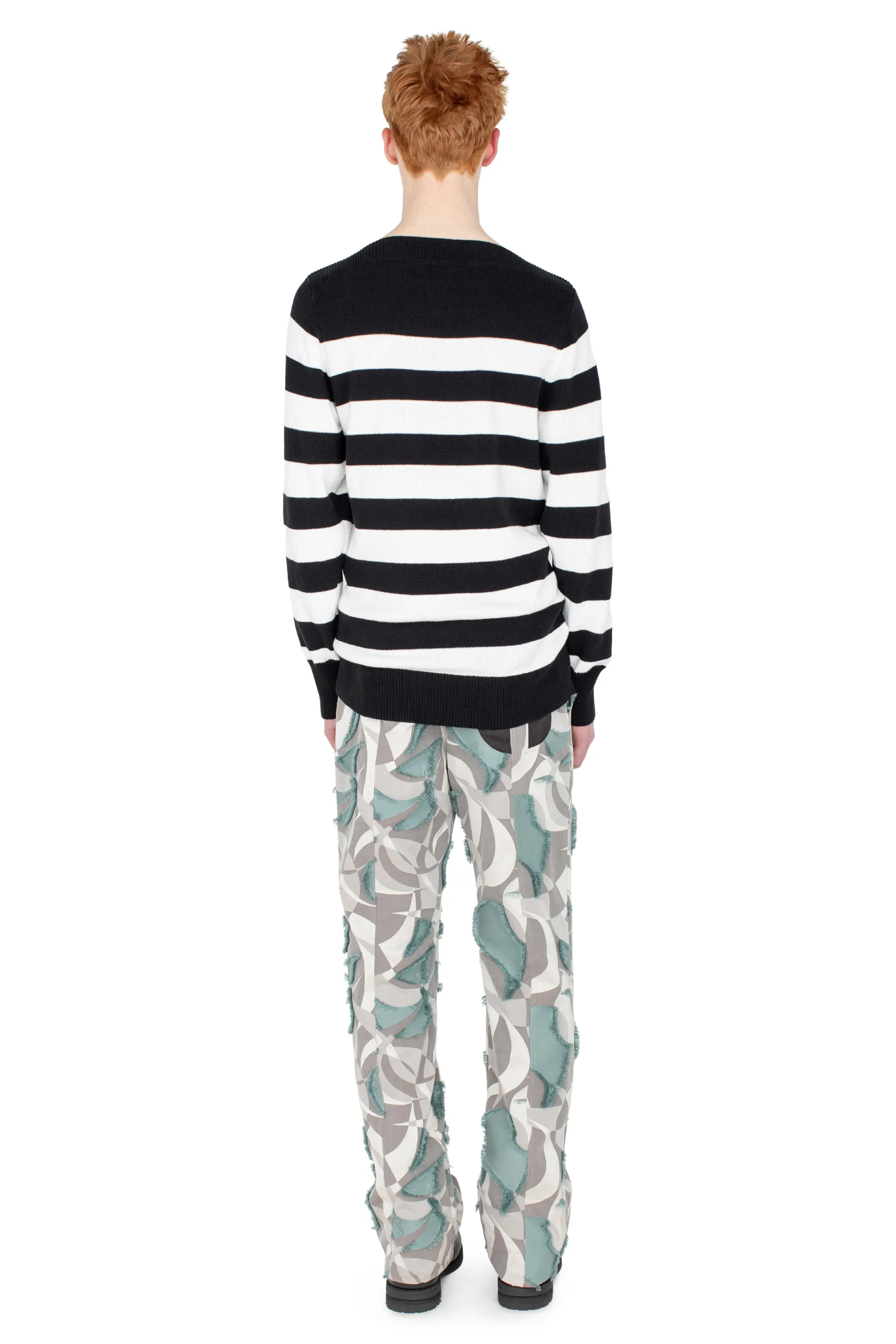 KIKO KOSTADINOV OTAK PULLOVER - BLACK & WHITE