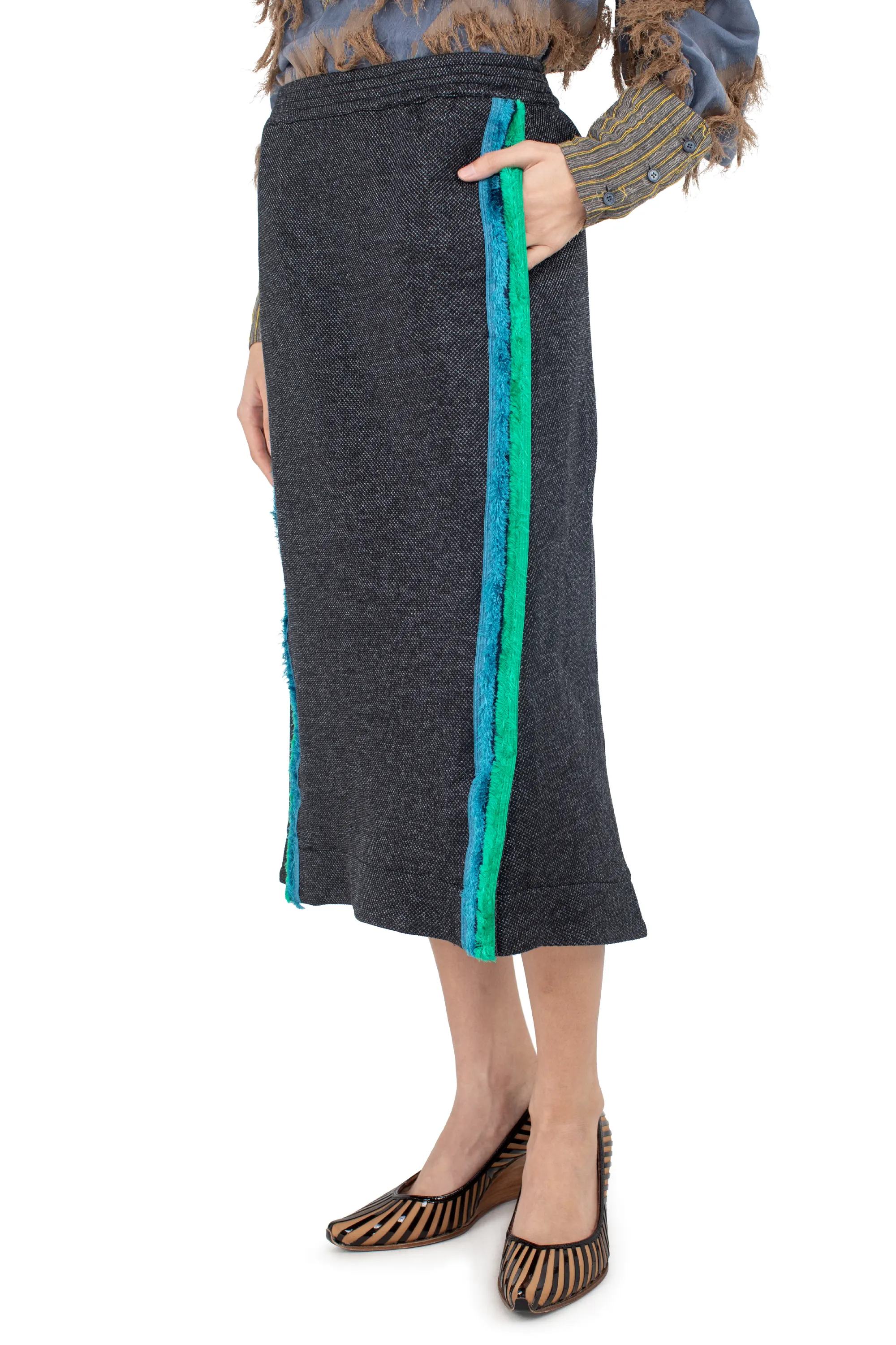 KIKO KOSTADINOV PLATH SKIRT - ABYSS BLACK