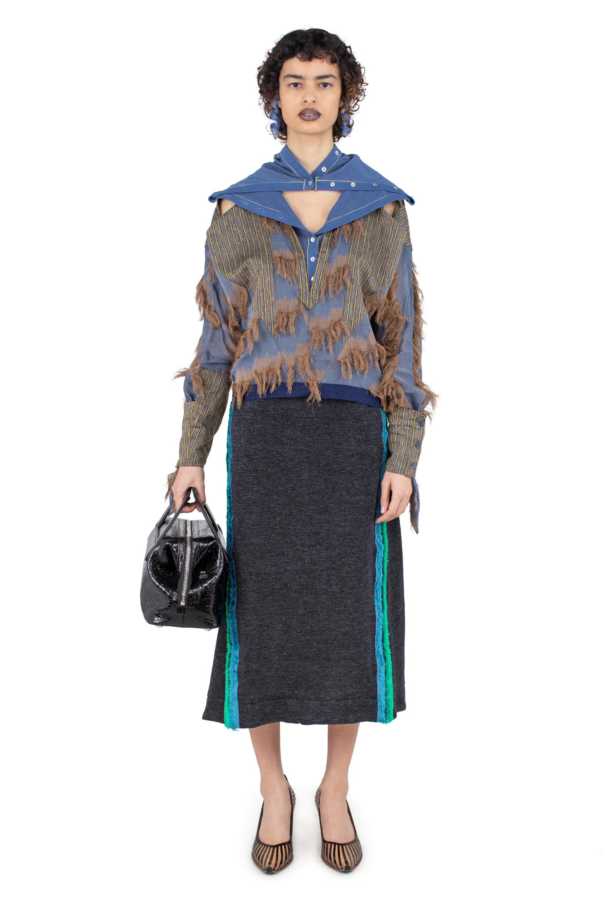 KIKO KOSTADINOV PLATH SKIRT - ABYSS BLACK