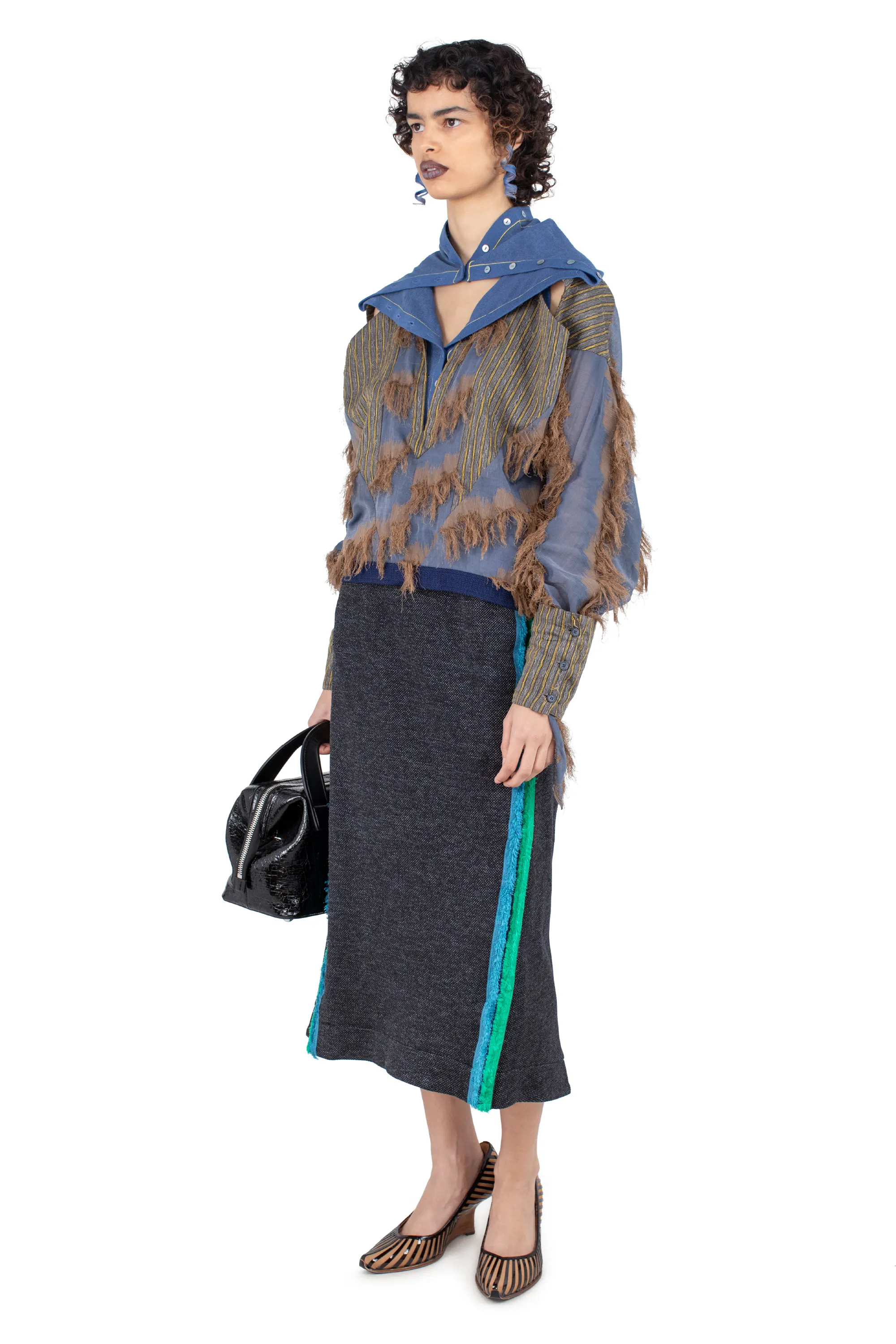 KIKO KOSTADINOV PLATH SKIRT - ABYSS BLACK