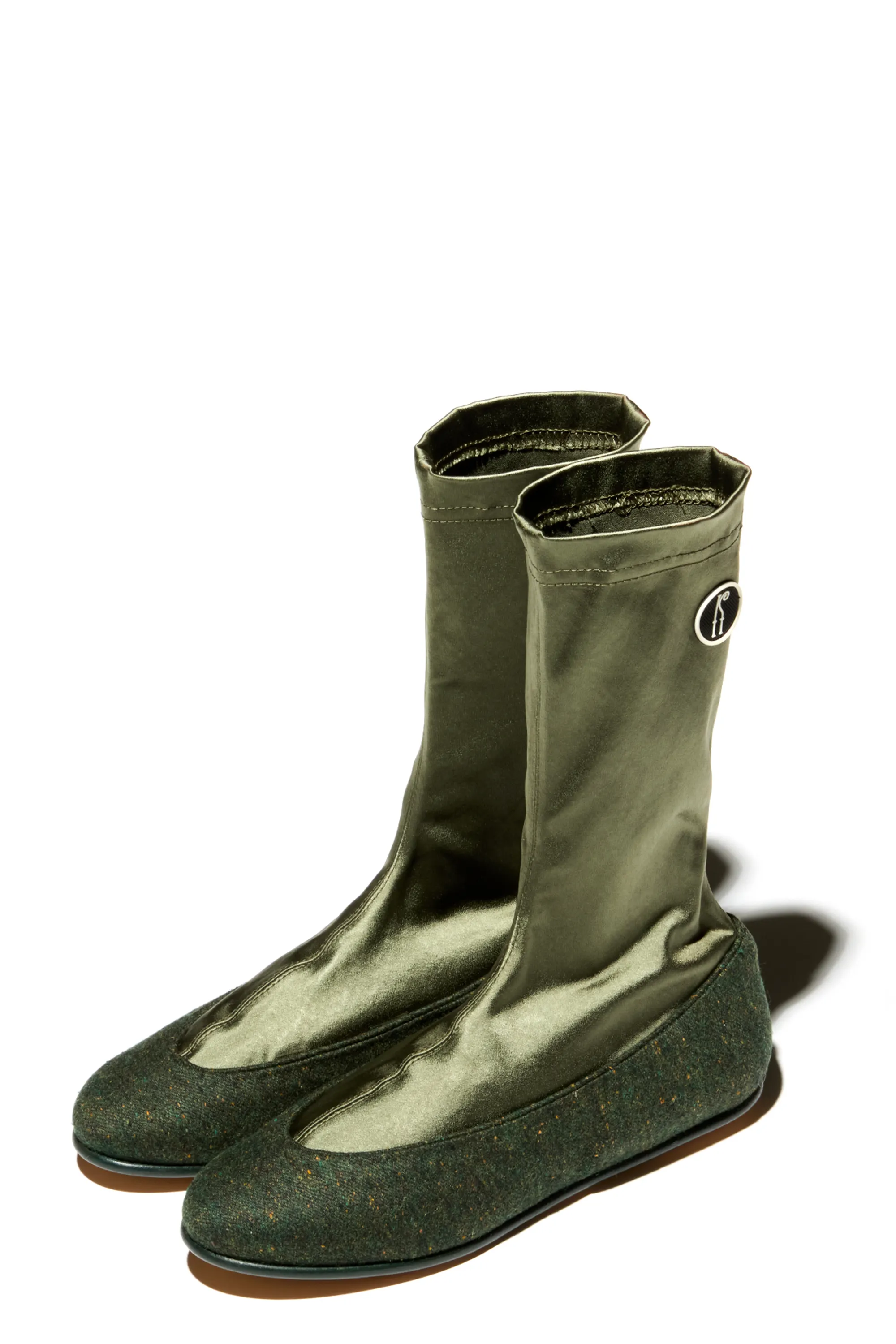 KIKO KOSTADINOV PROXIMA LOW BALLERINA - OLIVE GREEN