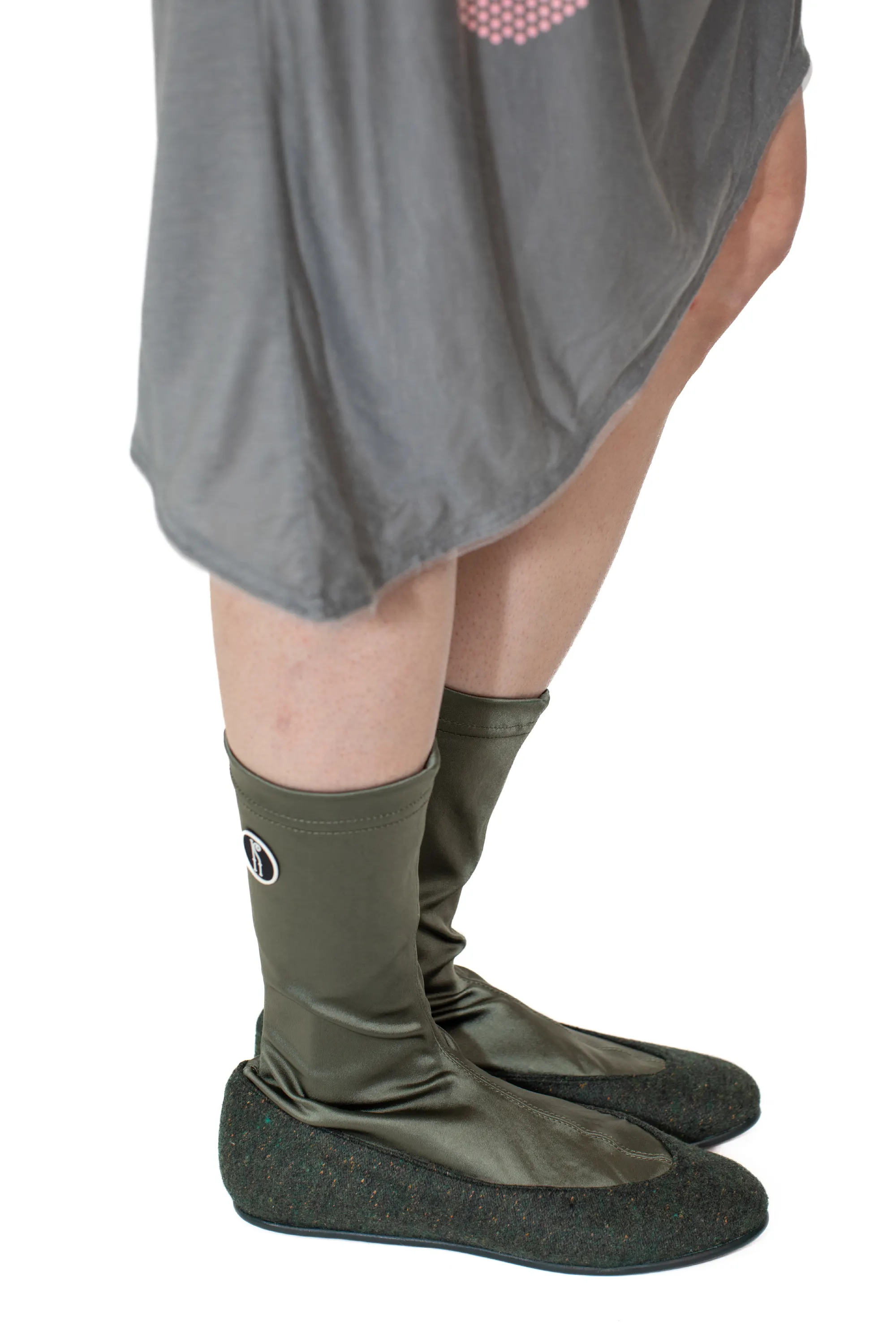 KIKO KOSTADINOV PROXIMA LOW BALLERINA - OLIVE GREEN
