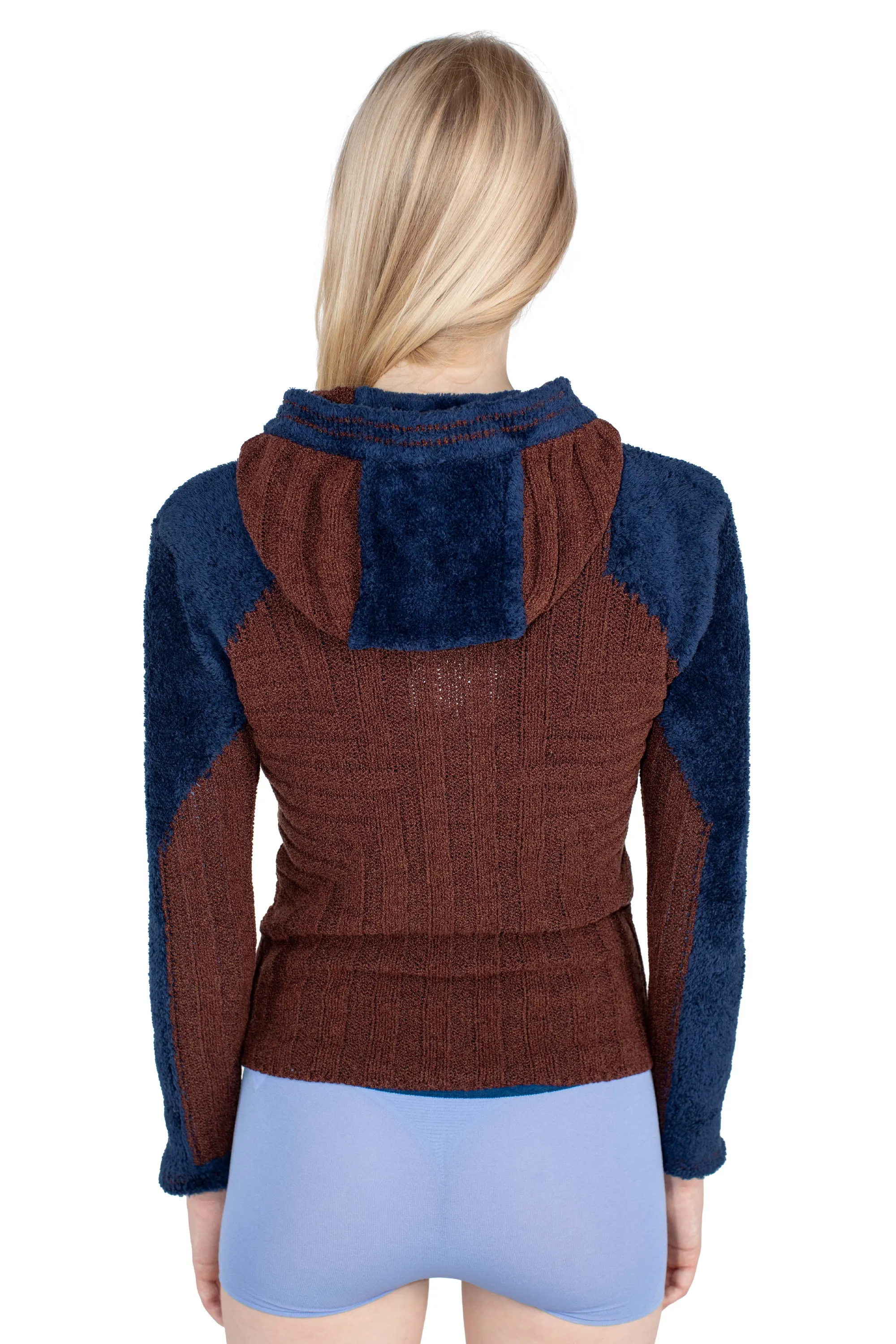 QUIMBY FITTED HOODED KNIT - MAHOGANY BROWN – KIKO KOSTADINOV