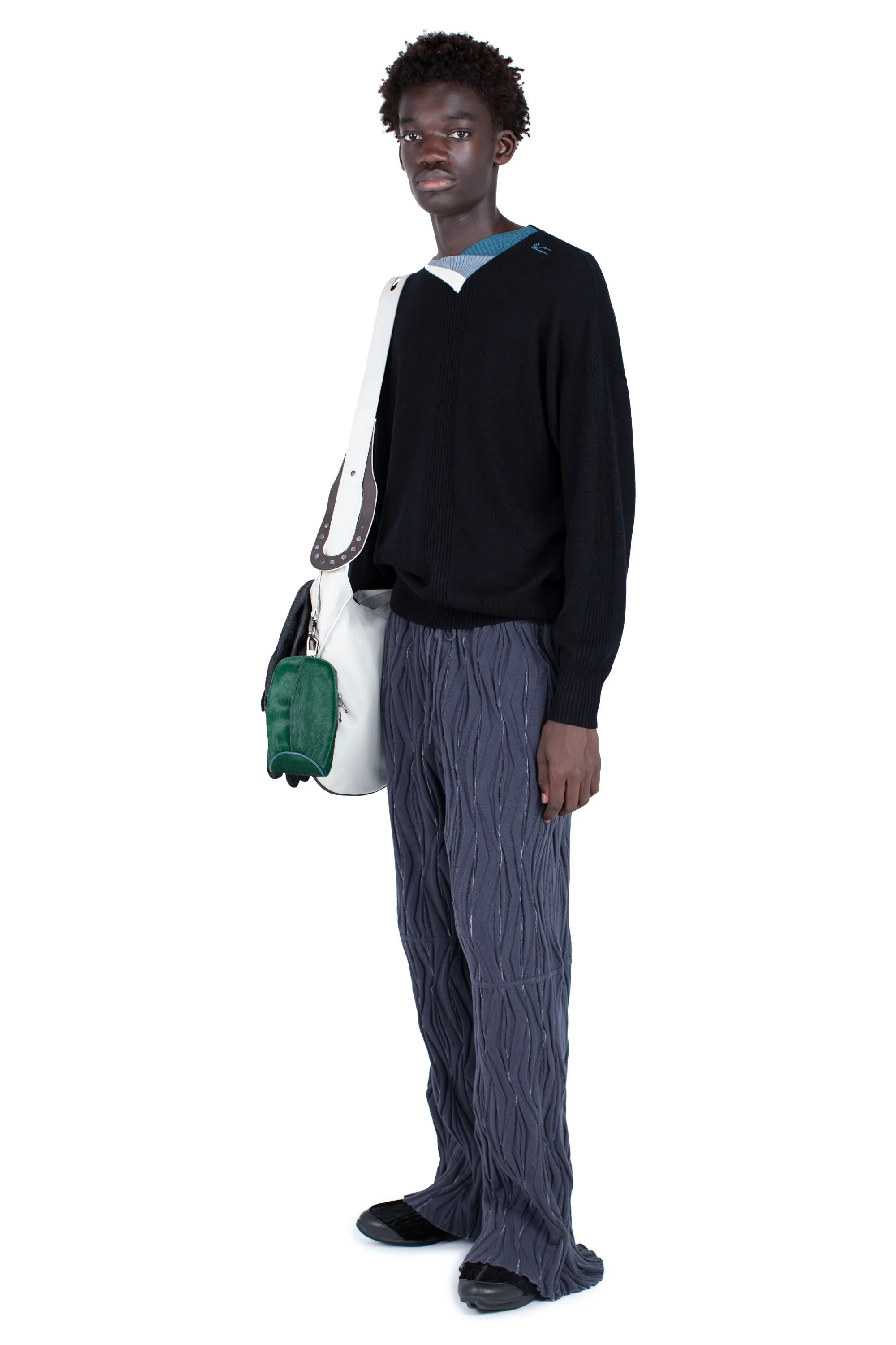 RADAY KNIT TROUSER - GREY/L GREY SWIRL – KIKO KOSTADINOV
