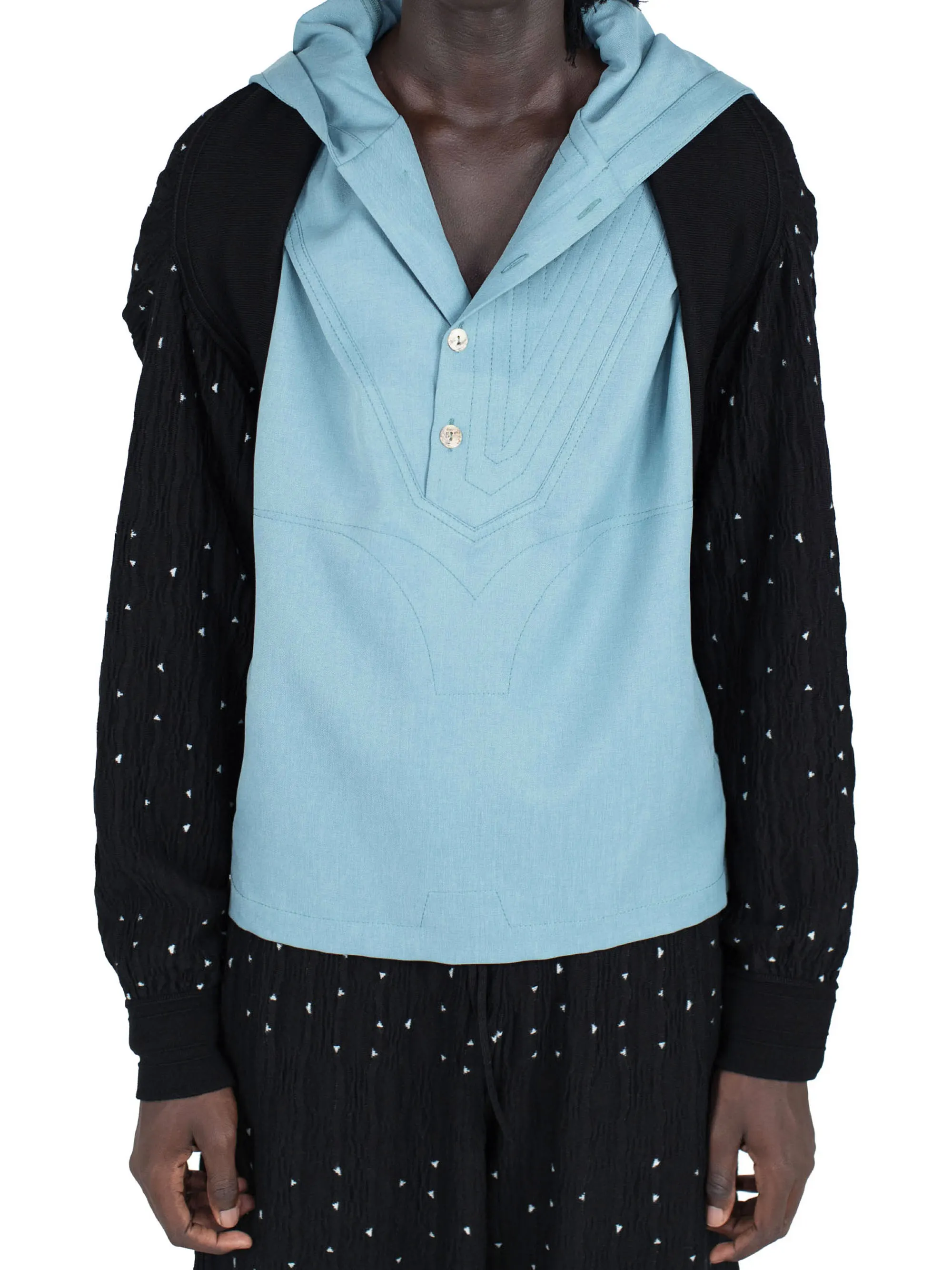 KIKO KOSTADINOV RADAY KNITTED BOLERO - NIGHT SKY