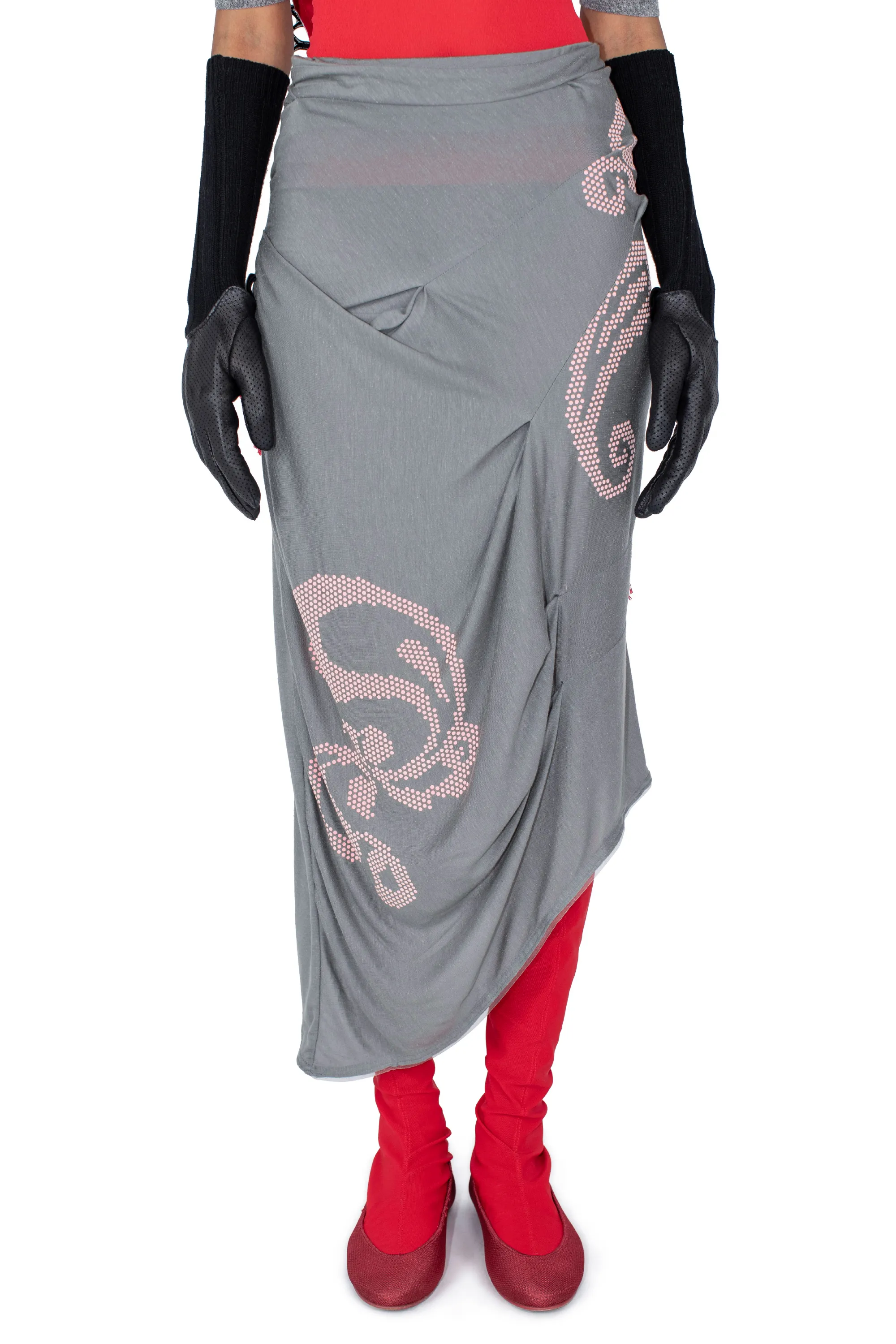 RAVEN SKIRT - GARGOYLE GREY – KIKO KOSTADINOV