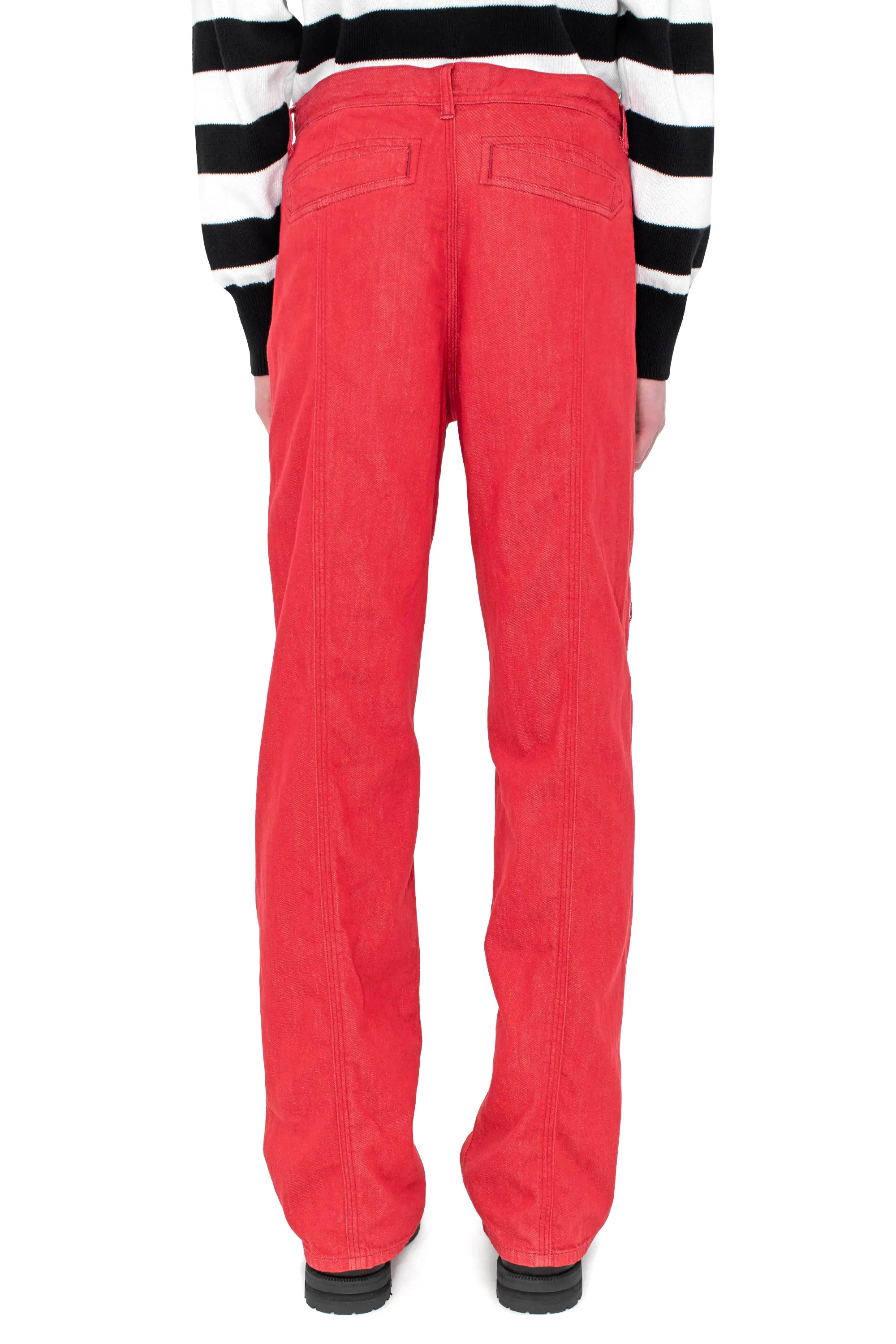 KIKO KOSTADINOV REMORA PANELLED TROUSER - CHERRY RED