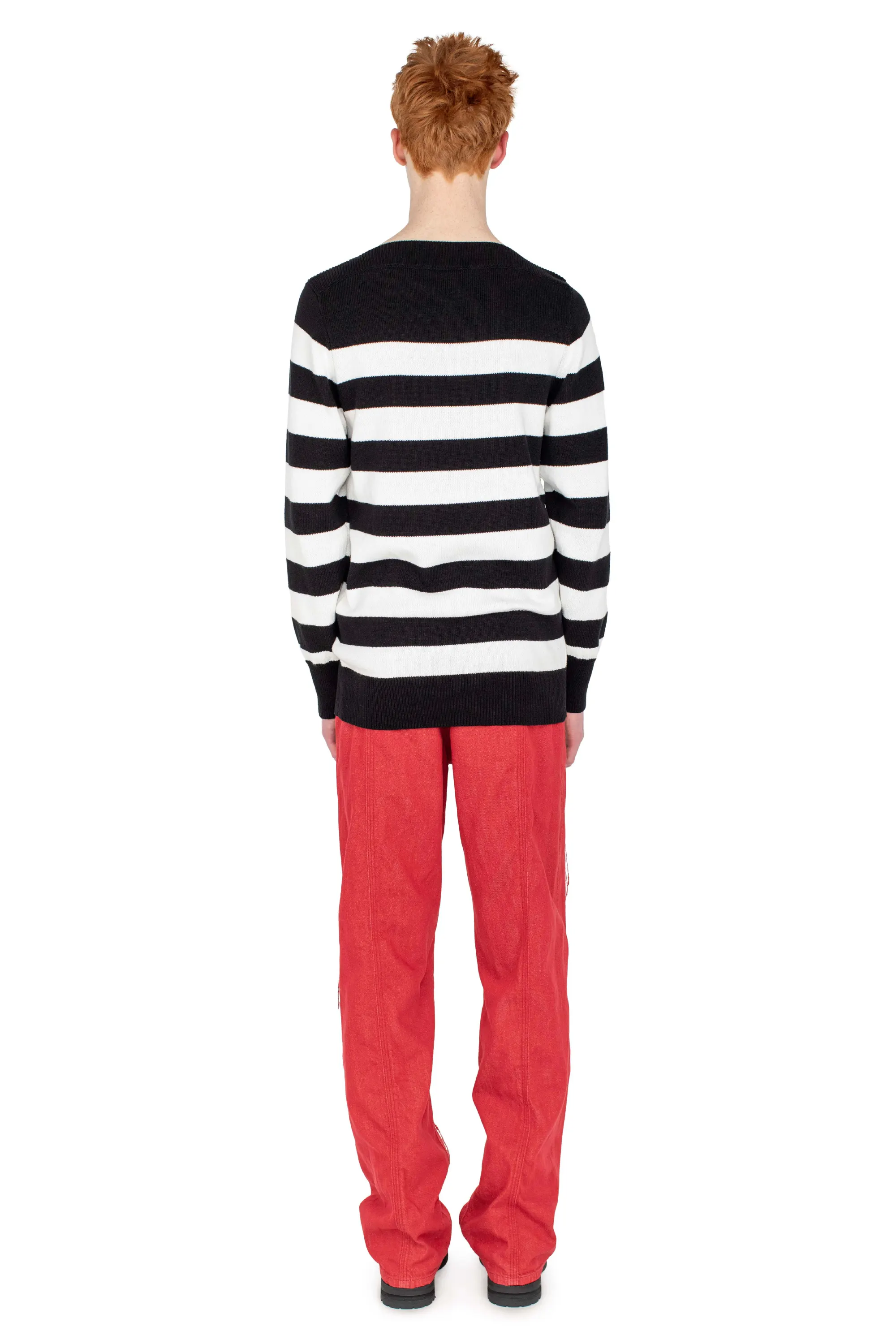 KIKO KOSTADINOV REMORA PANELLED TROUSER - CHERRY RED