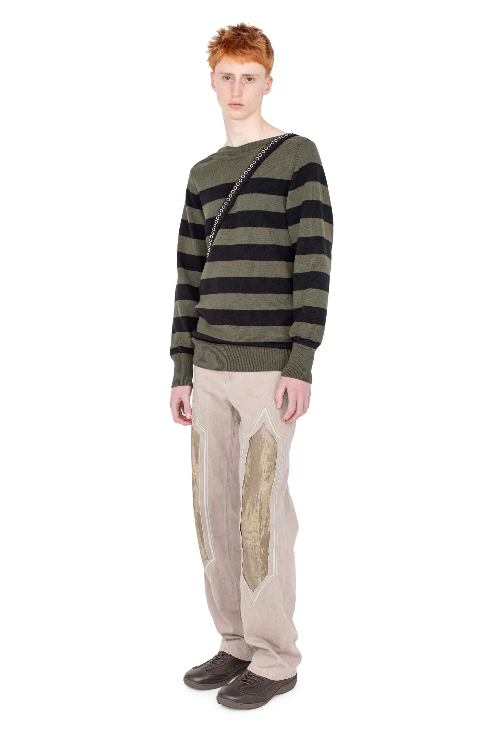 KIKO KOSTADINOV REMORA PANELLED TROUSER - SOFT TAN