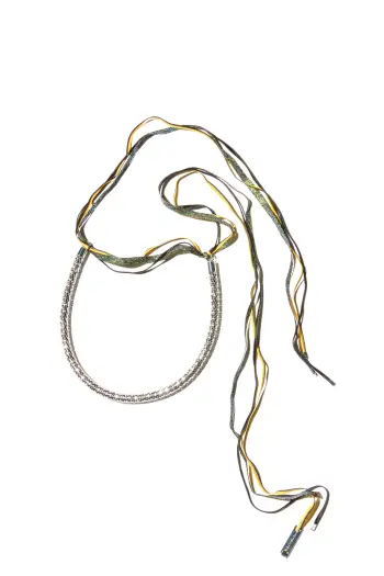 KIKO KOSTADINOV RIBBON NECKLACE - SILVER MULTI