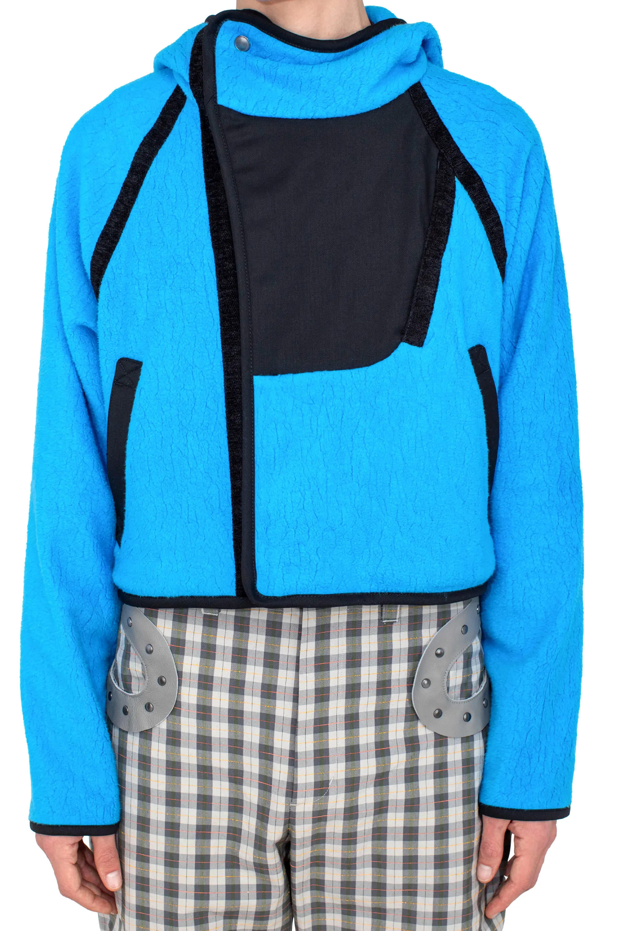 KIKO KOSTADINOV RICSI FLEECE HOODIE - STEEL BLUE