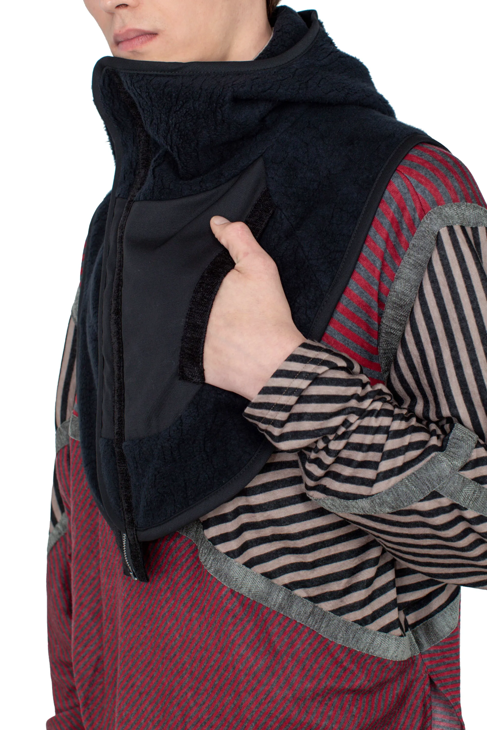KIKO KOSTADINOV RICSI SHAGGY BALACLAVA - BLACK