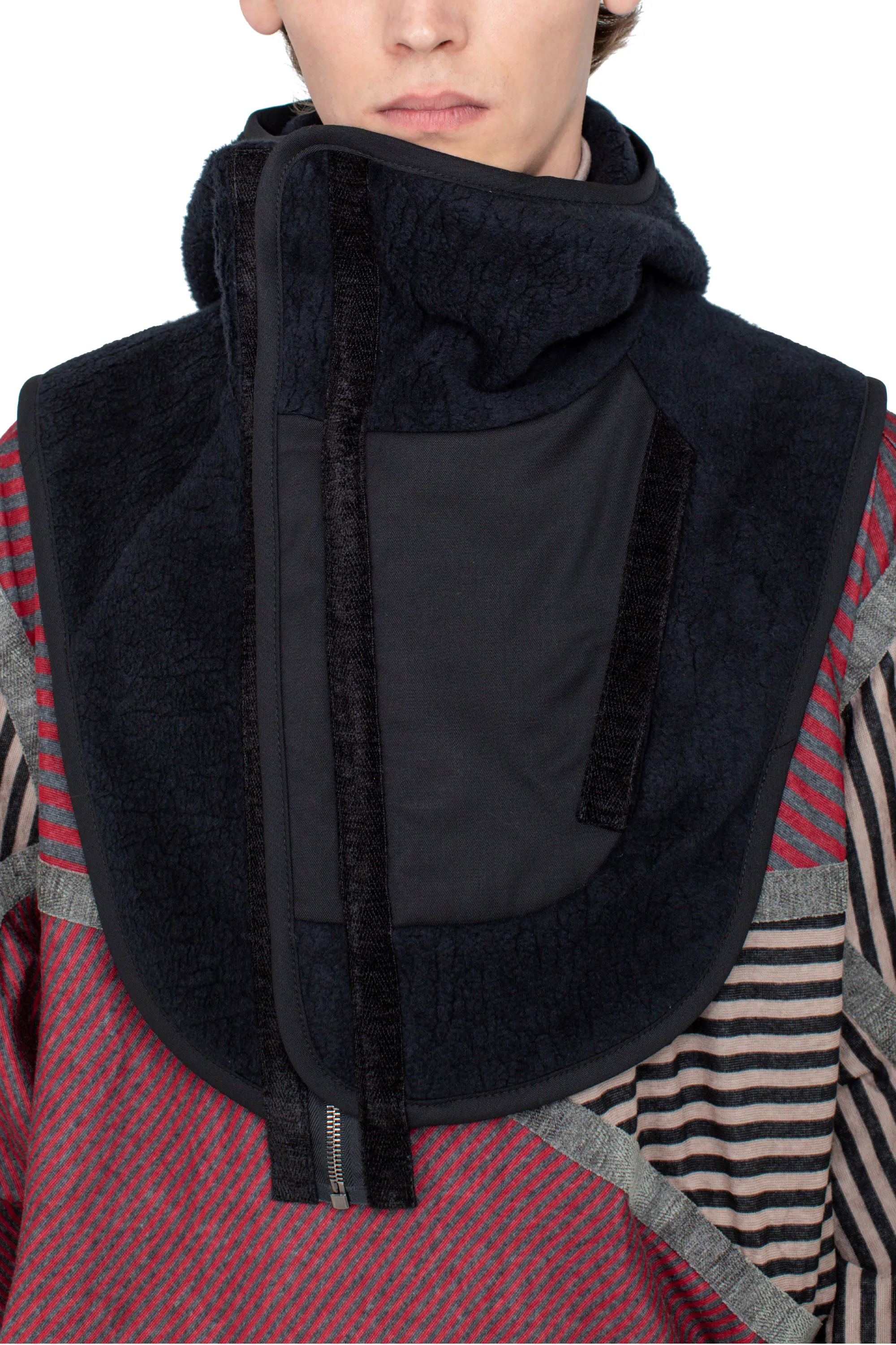 KIKO KOSTADINOV RICSI SHAGGY BALACLAVA - BLACK
