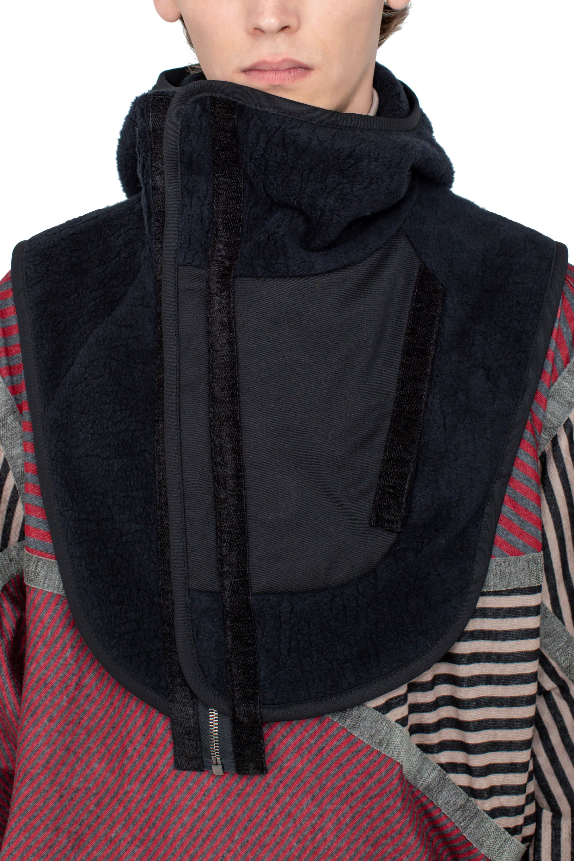 KIKO KOSTADINOV RICSI SHAGGY BALACLAVA - BLACK