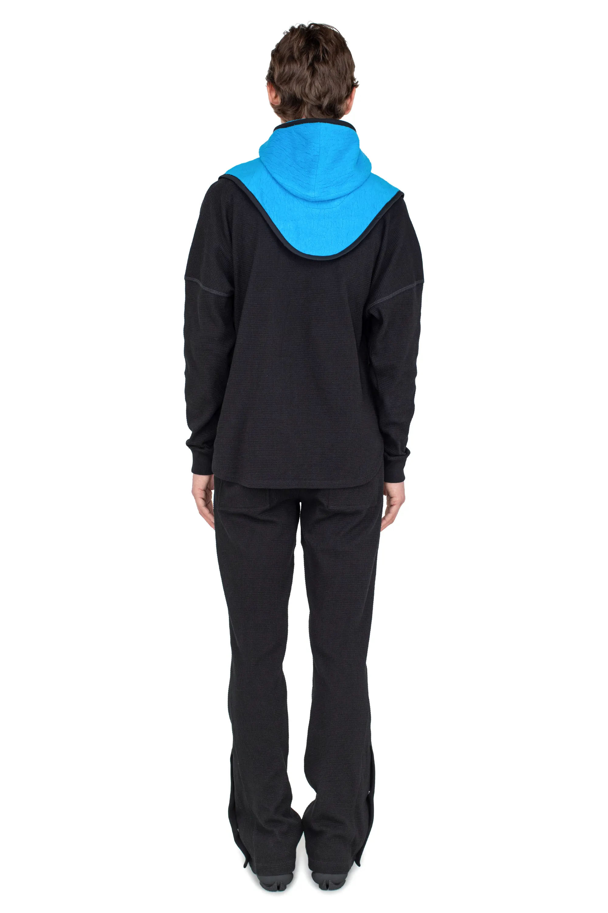 KIKO KOSTADINOV RICSI SHAGGY BALACLAVA - STEEL BLUE