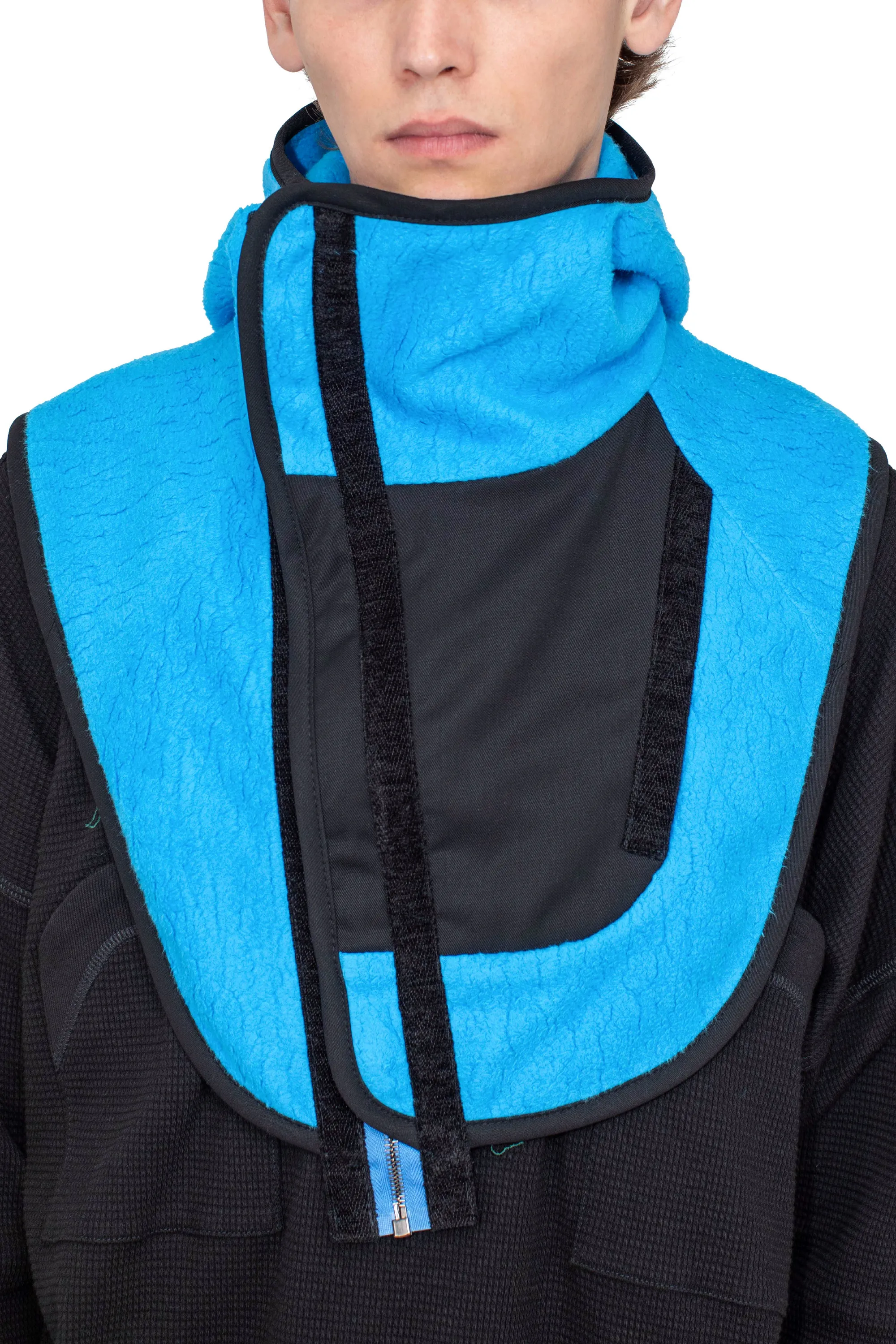 KIKO KOSTADINOV RICSI SHAGGY BALACLAVA - STEEL BLUE