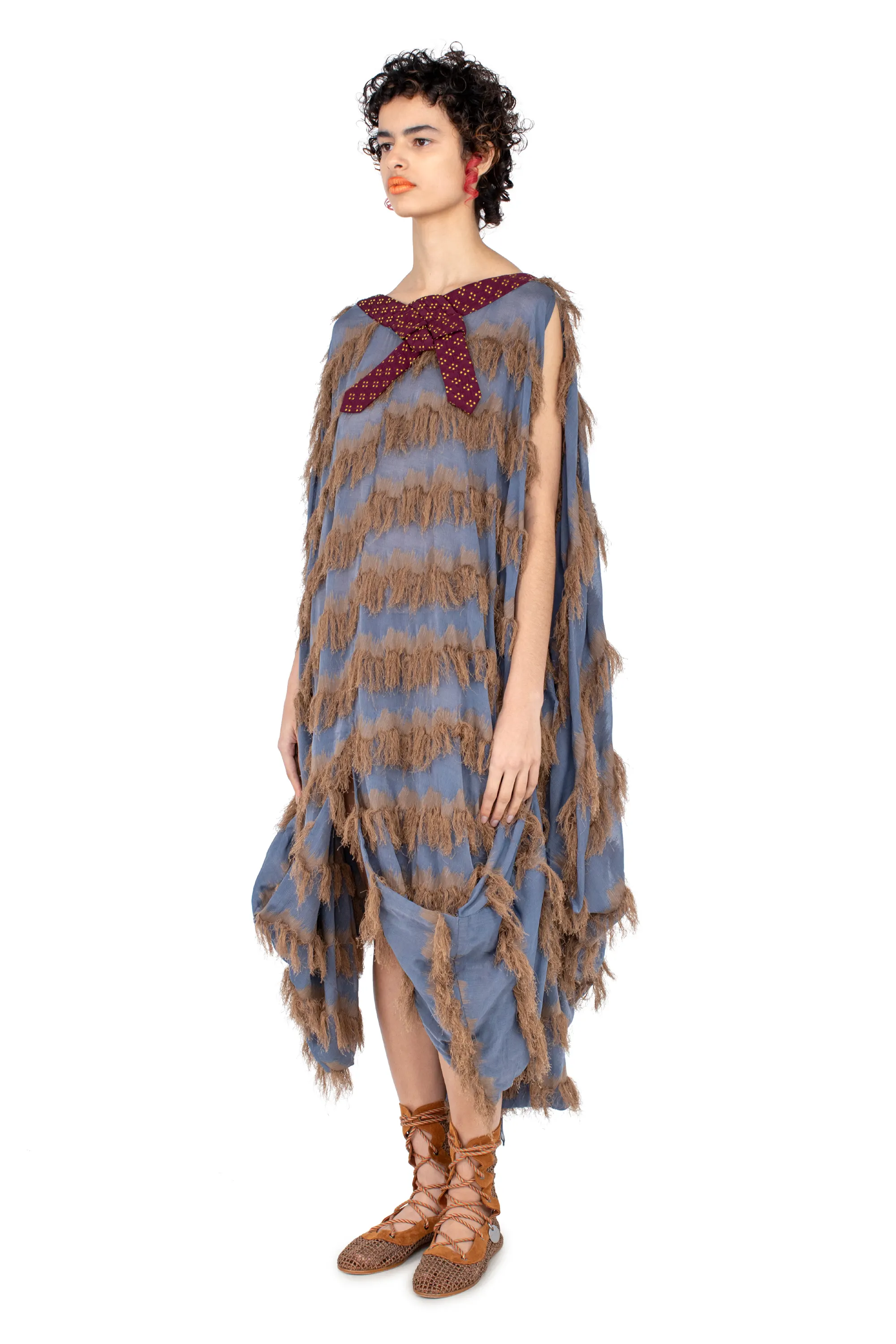 KIKO KOSTADINOV ROSSI DRESS - MARINER’S BLUE & SANDST