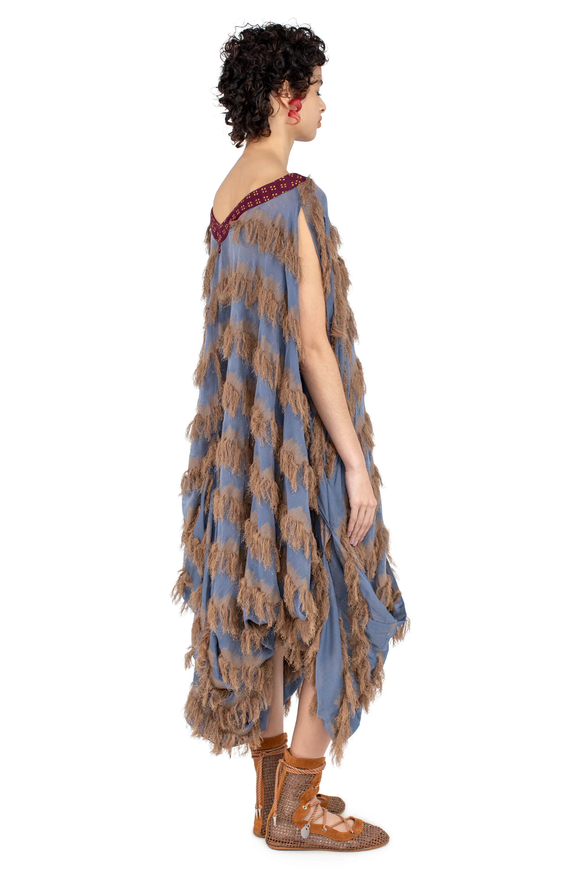 KIKO KOSTADINOV ROSSI DRESS - MARINER’S BLUE & SANDST