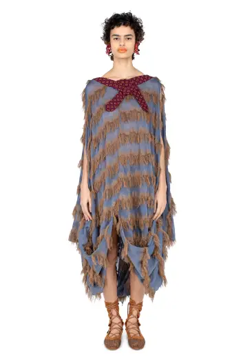 KIKO KOSTADINOV ROSSI DRESS - MARINER’S BLUE & SANDST