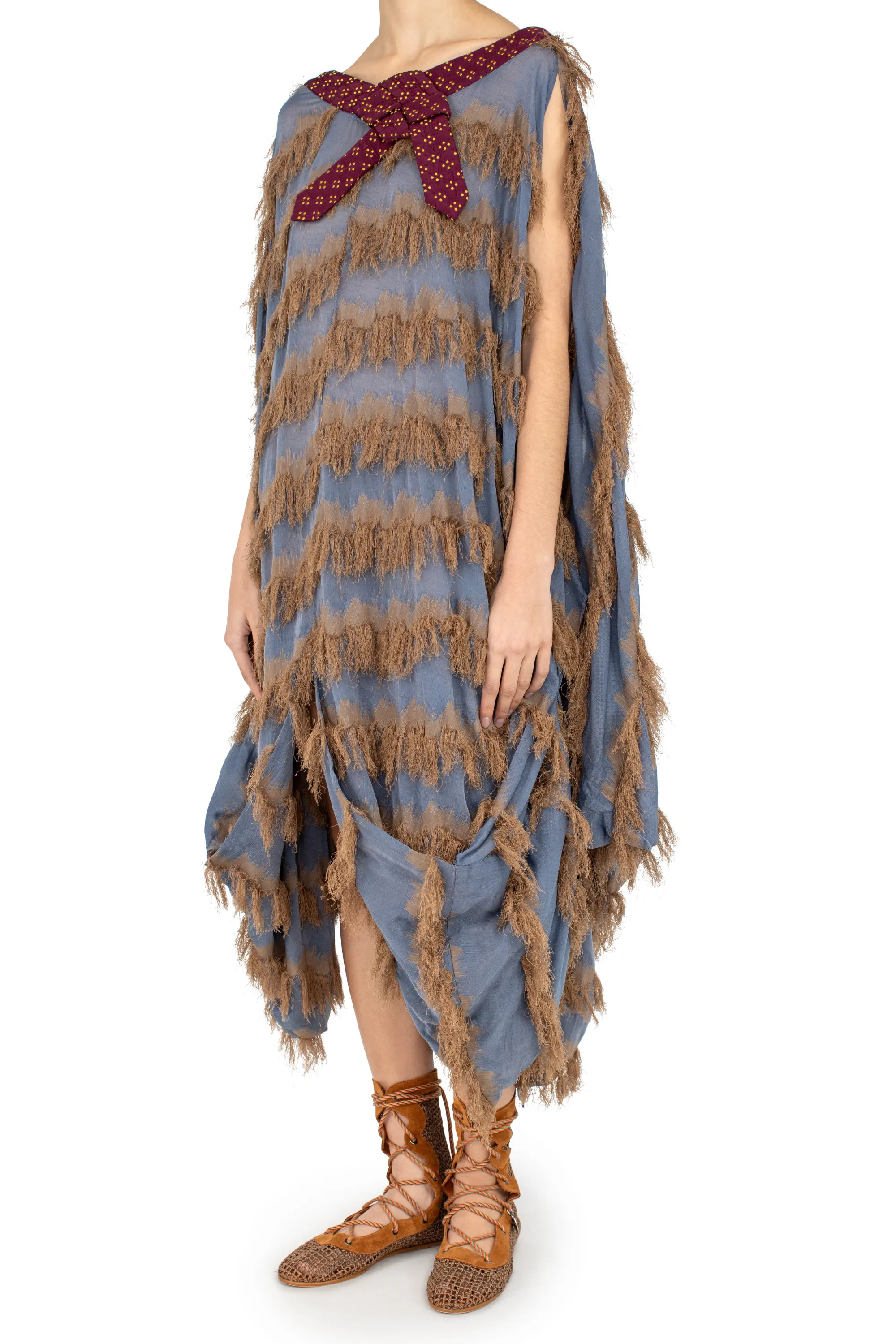 KIKO KOSTADINOV ROSSI DRESS - MARINER’S BLUE & SANDST