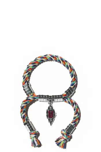 KIKO KOSTADINOV SABLE ARM STAYS - MULTICOLOUR BLUE & PLUM