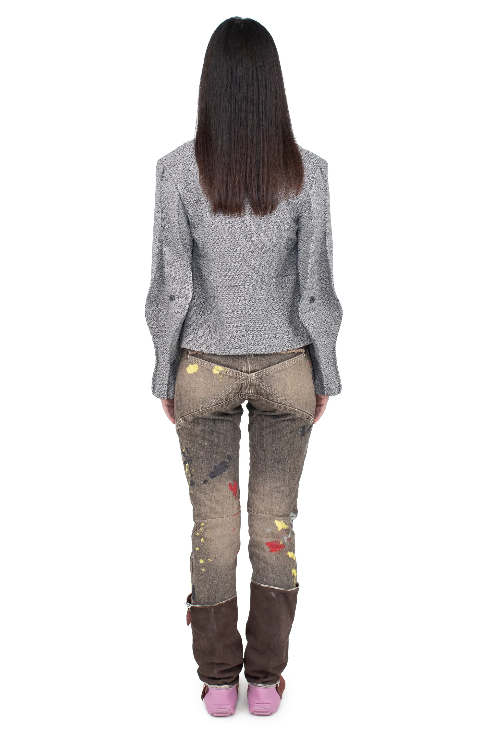 KIKO KOSTADINOV SENECA TAILORED JACKET - MONOCHROME GREY