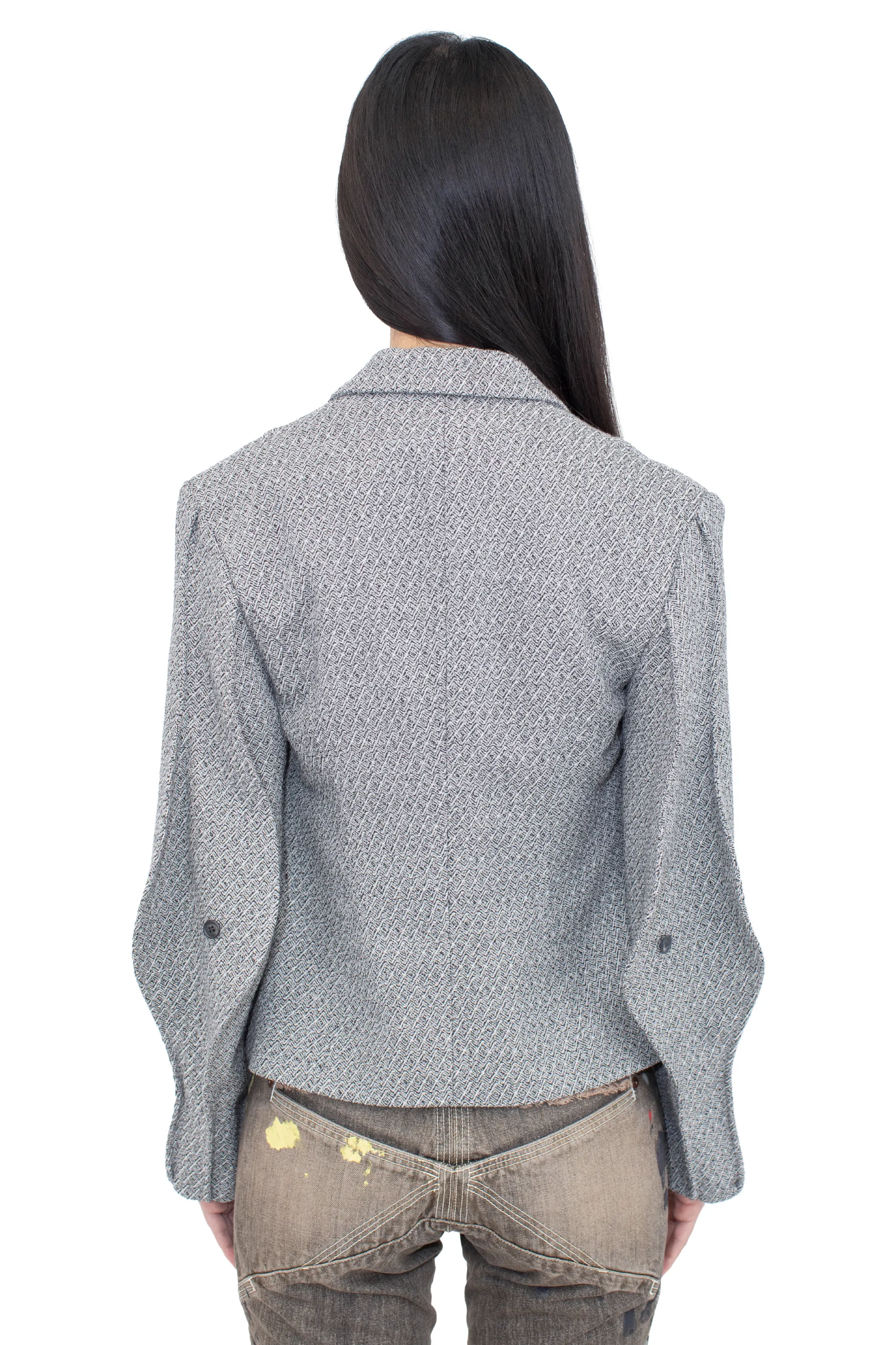 KIKO KOSTADINOV SENECA TAILORED JACKET - MONOCHROME GREY