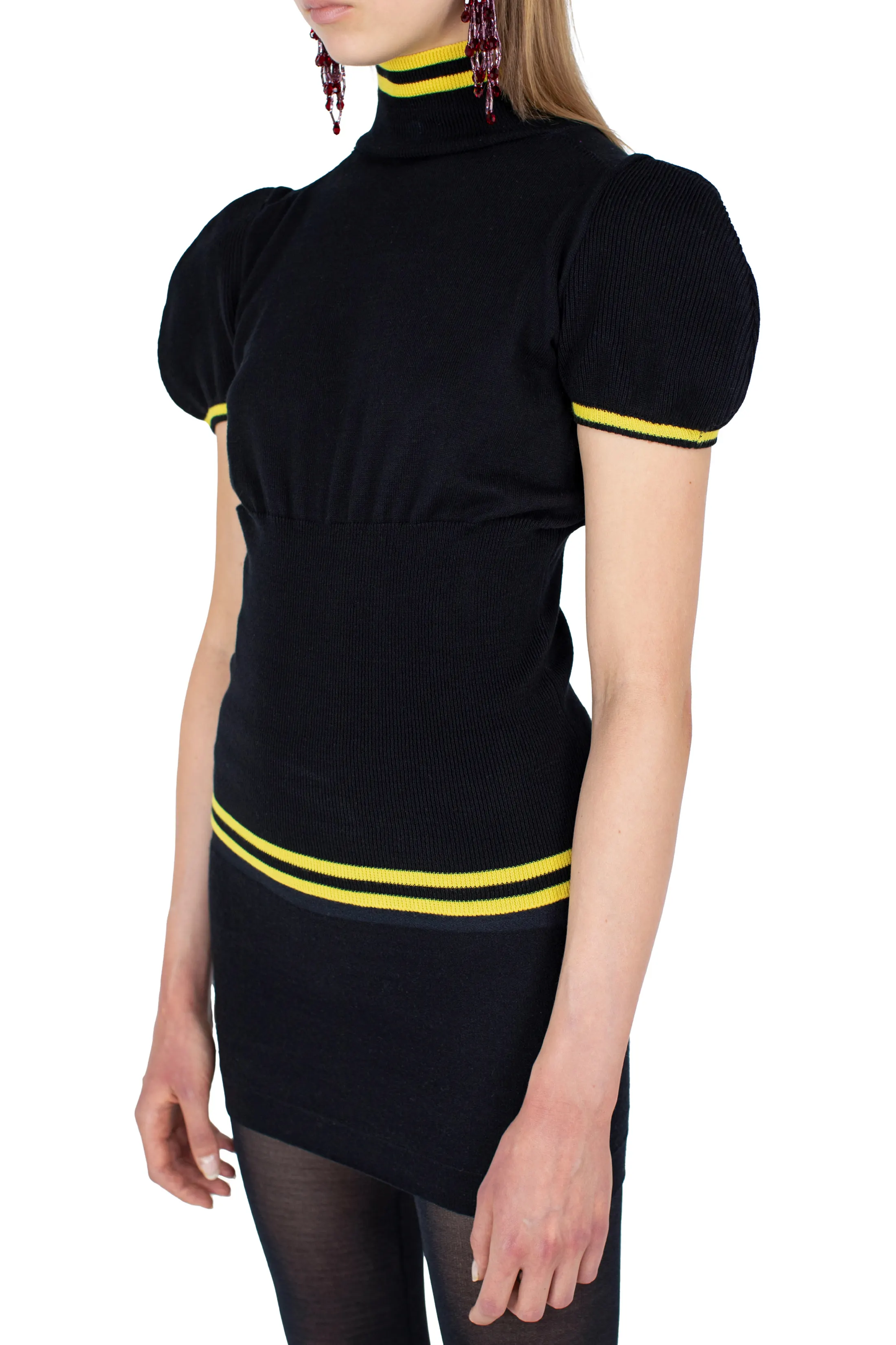 KIKO KOSTADINOV SIMONE KNIT TOP - INK BLACK