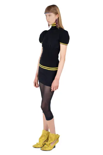KIKO KOSTADINOV SIMONE KNIT TOP - INK BLACK