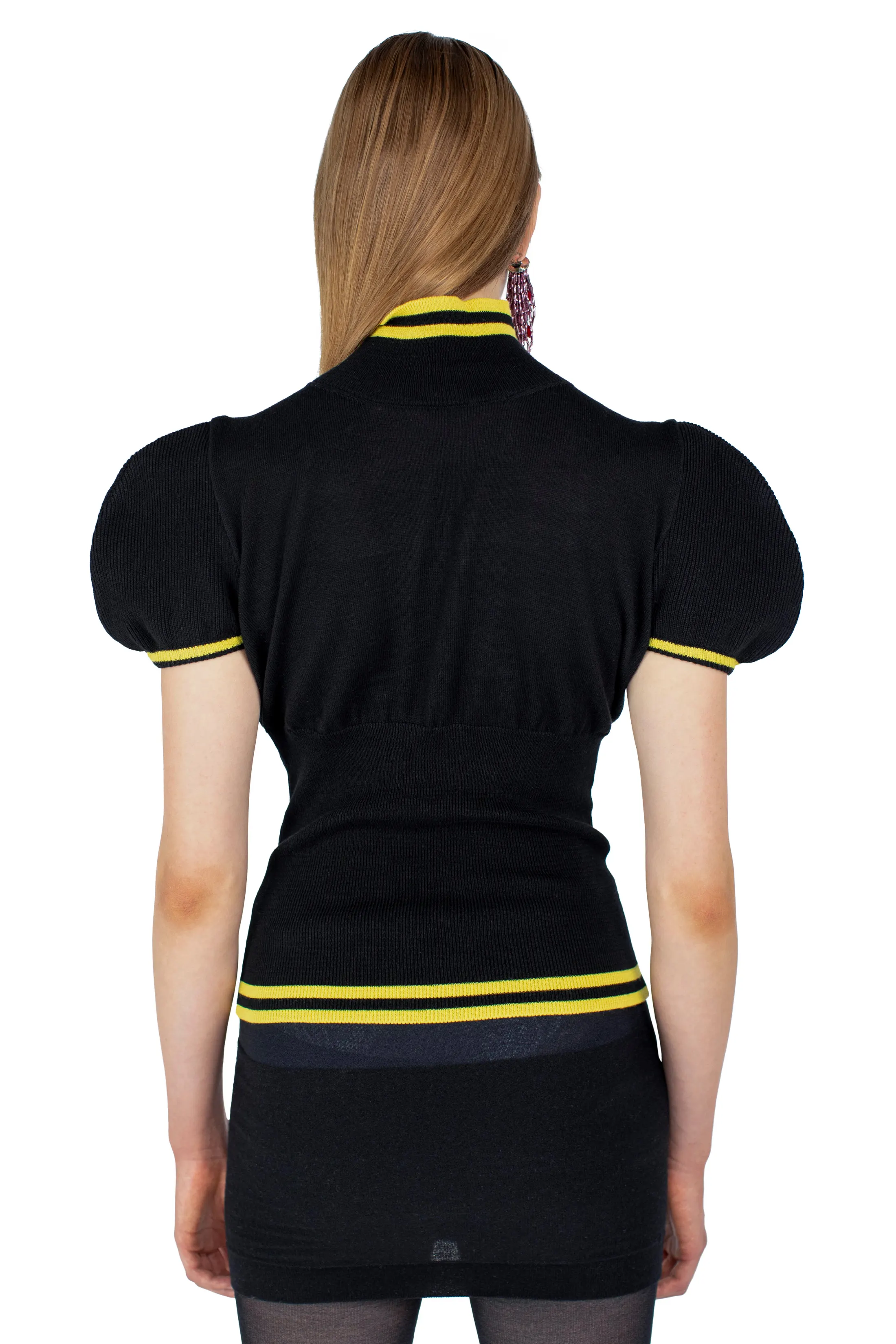 KIKO KOSTADINOV SIMONE KNIT TOP - INK BLACK
