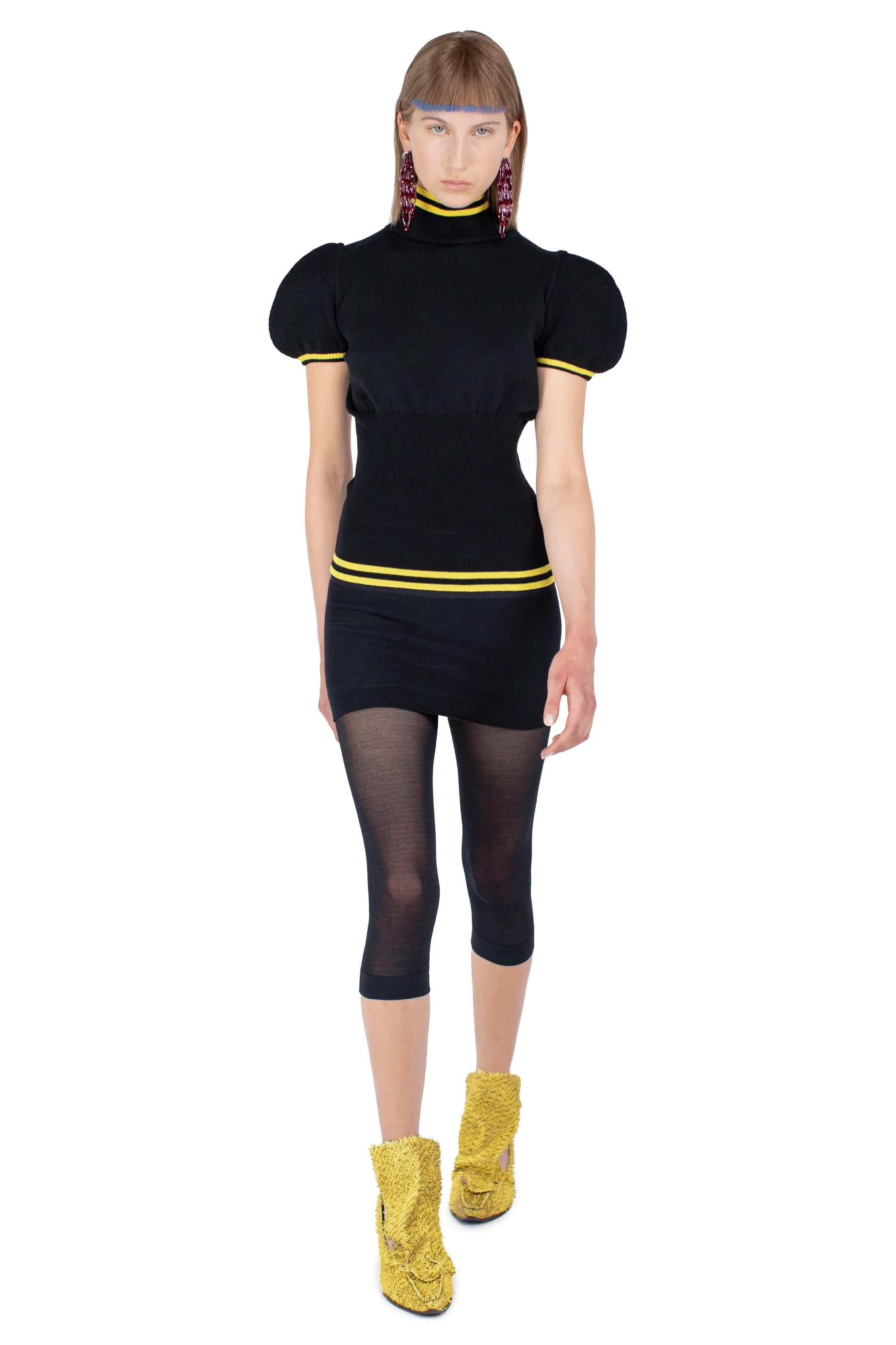 KIKO KOSTADINOV SIMONE KNIT TOP - INK BLACK