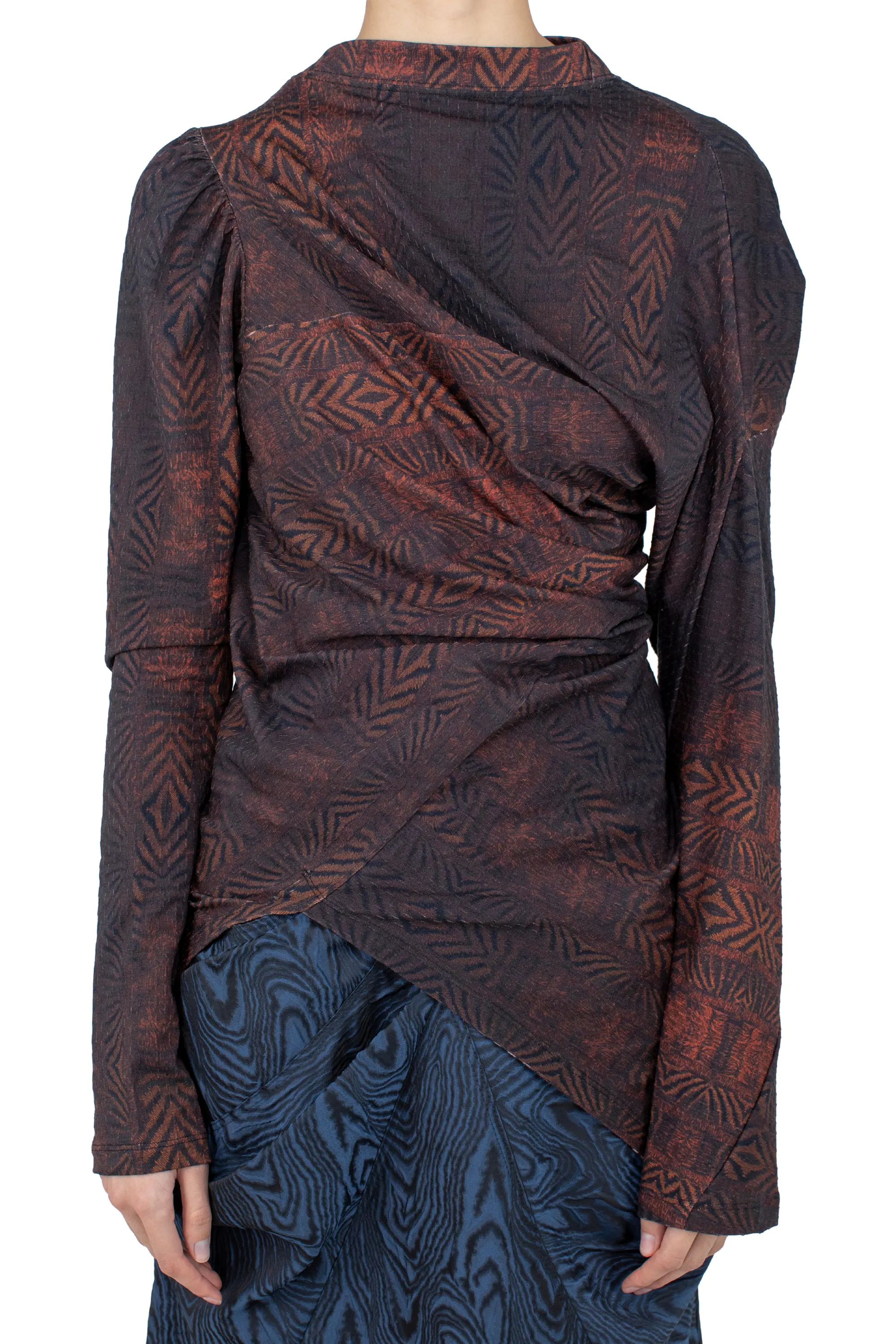 KIKO KOSTADINOV SIMPSON TOP - FEATHER PRINT
