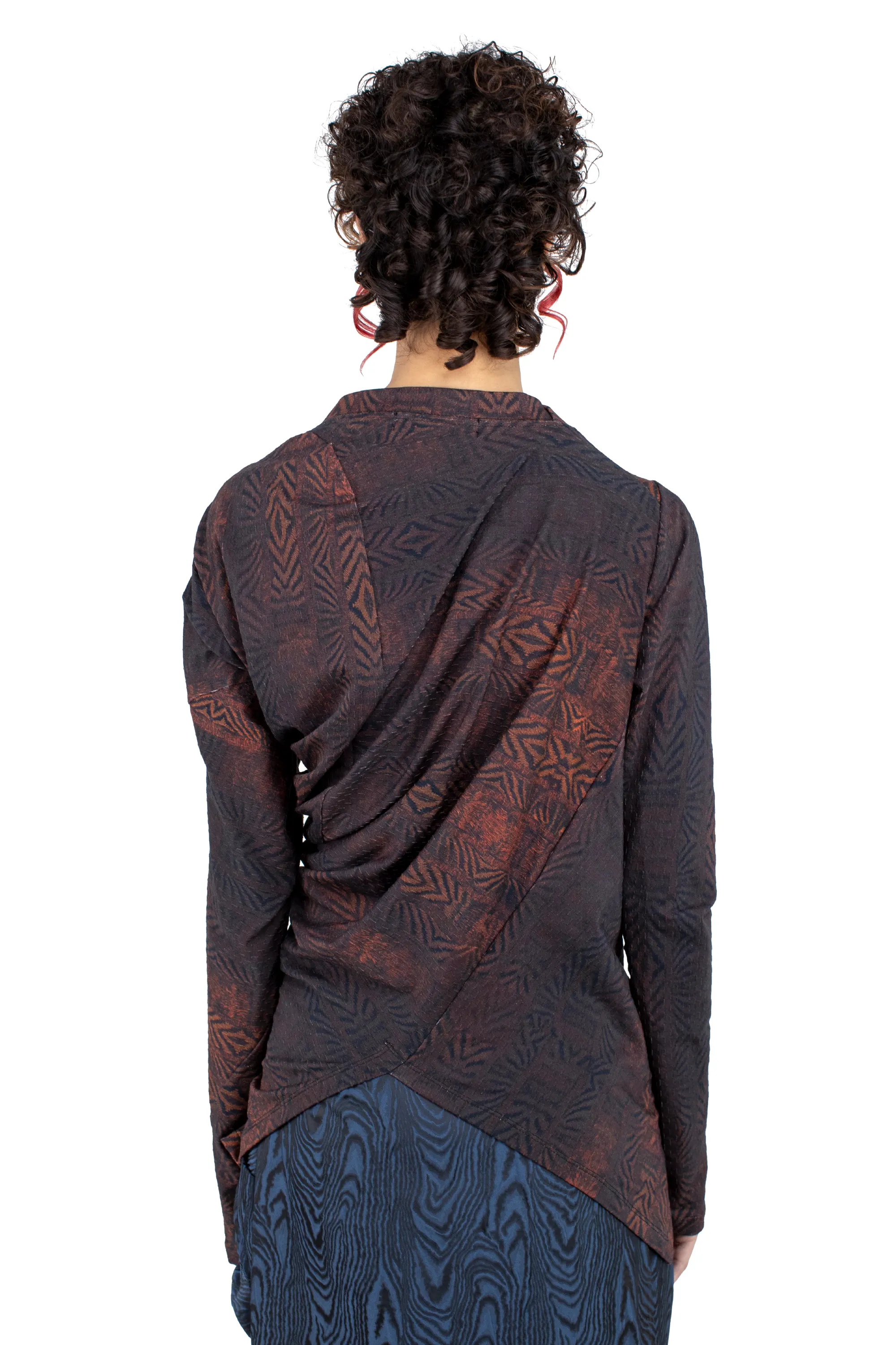 KIKO KOSTADINOV SIMPSON TOP - FEATHER PRINT