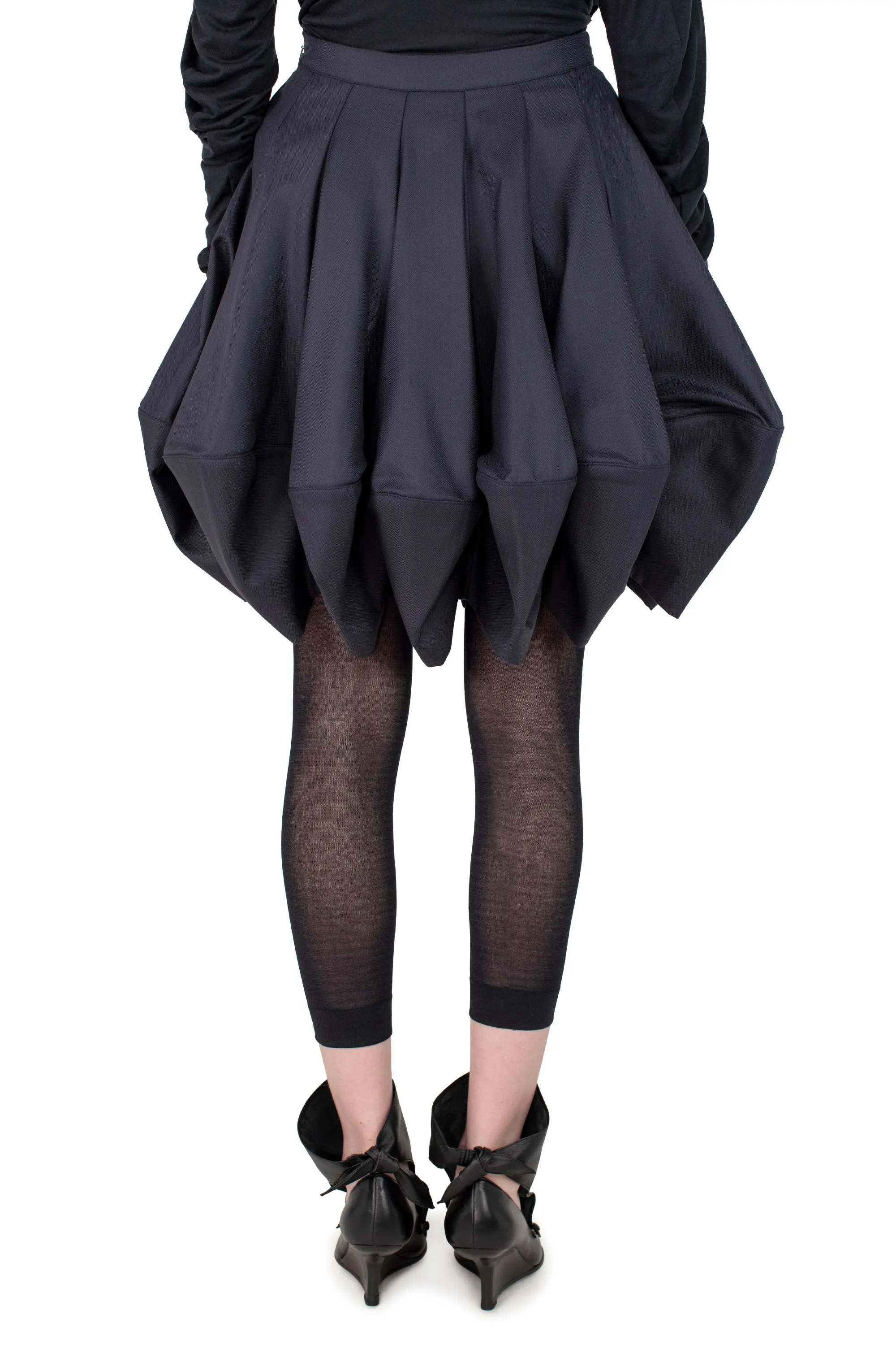 KIKO KOSTADINOV TAFOLLA SKIRT - RAVEN BLACK