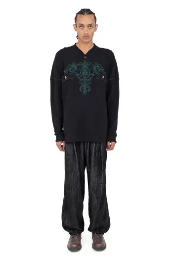 KIKO KOSTADINOV TARR THERMAL TOP - BLACK