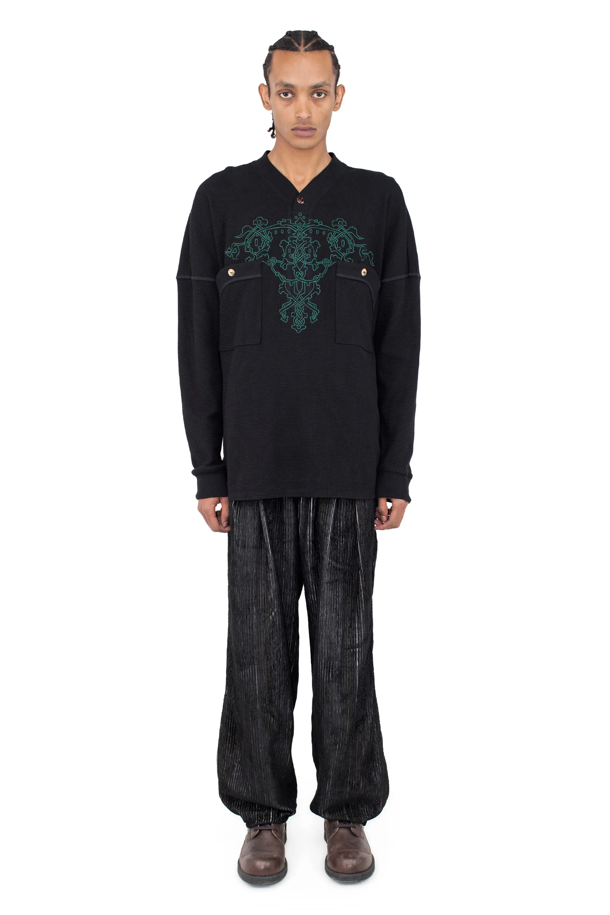 【タグ付き・匿名】Kiko Kostadinov 25fw Tarr ビーニー TARR THERMAL TOP - BLACK – KIKO KOSTADINOV