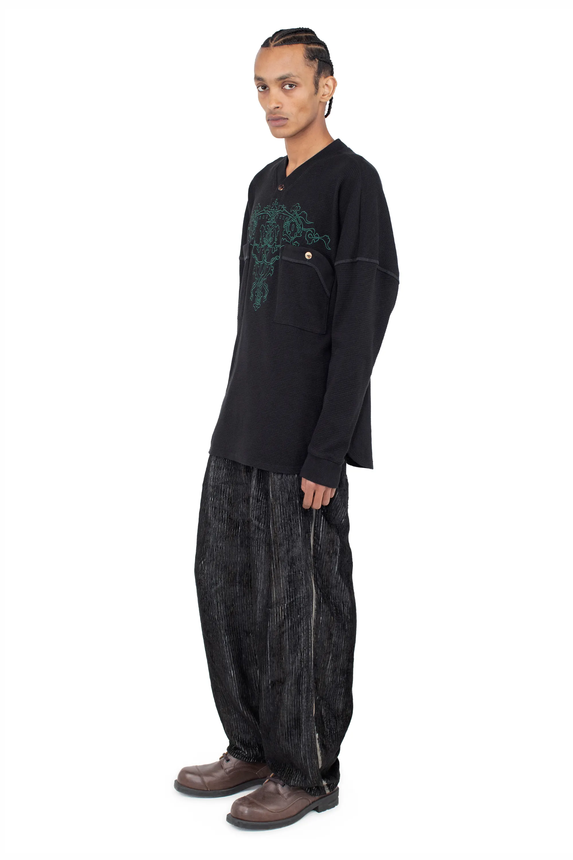 【タグ付き・匿名】Kiko Kostadinov 25fw Tarr ビーニー Kiko Kostadinov: Men's Tarr Scarf (Dark Blue) | DSMS E-SHOP