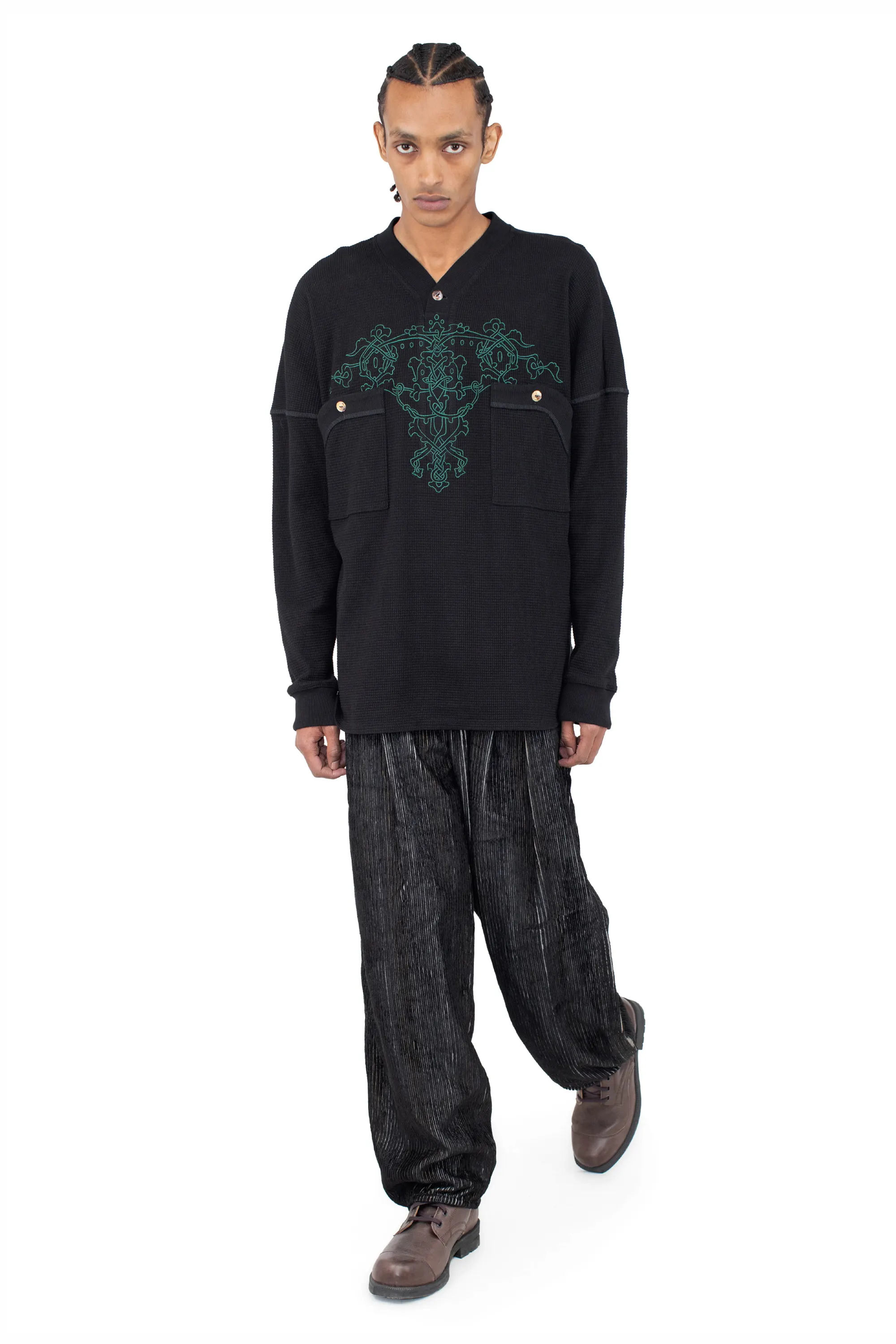 【タグ付き・匿名】Kiko Kostadinov 25fw Tarr ビーニー TARR THERMAL TOP - BLACK – KIKO KOSTADINOV