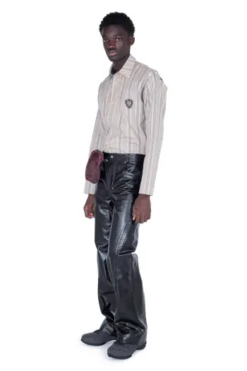 KIKO KOSTADINOV TOTH SHIRT - CADMIUM MULTICOLOR/BLK & BEIGE