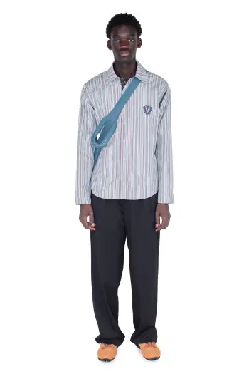 KIKO KOSTADINOV TOTH SHIRT - CROCUS MULTICOLOR/BLUE & GREY