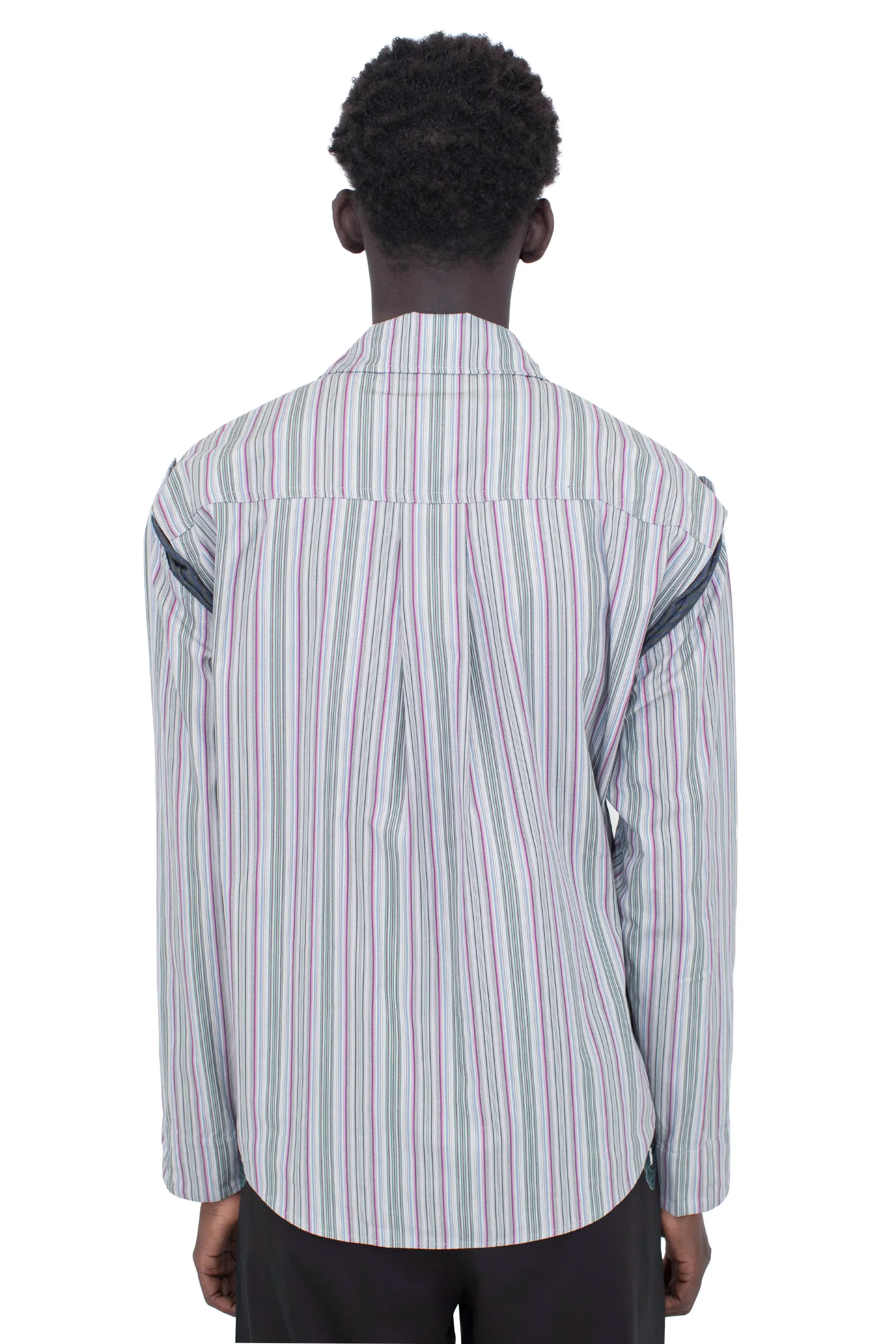 KIKO KOSTADINOV TOTH SHIRT - CROCUS MULTICOLOR/BLUE & GREY
