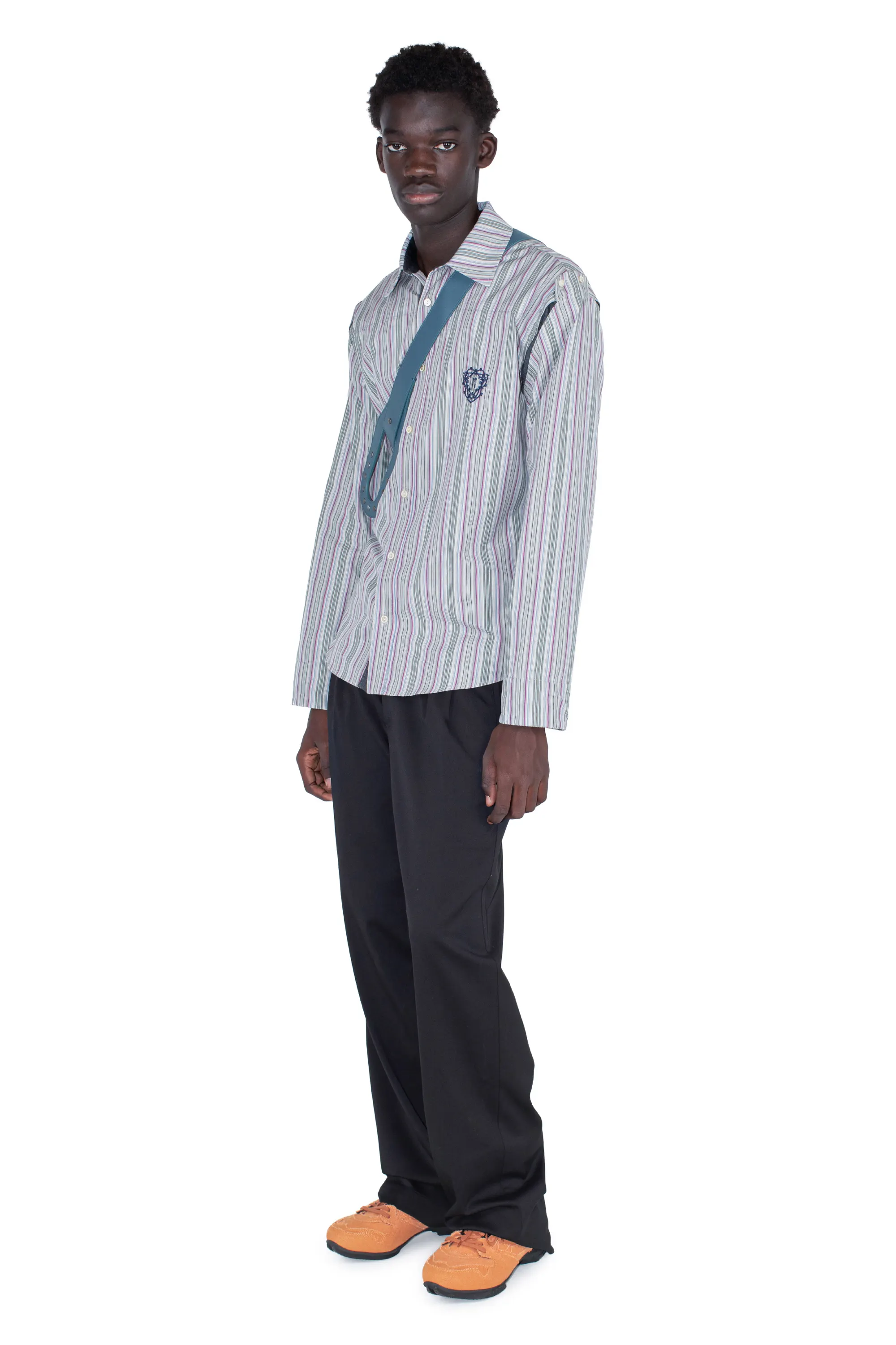 KIKO KOSTADINOV TOTH SHIRT - CROCUS MULTICOLOR/BLUE & GREY