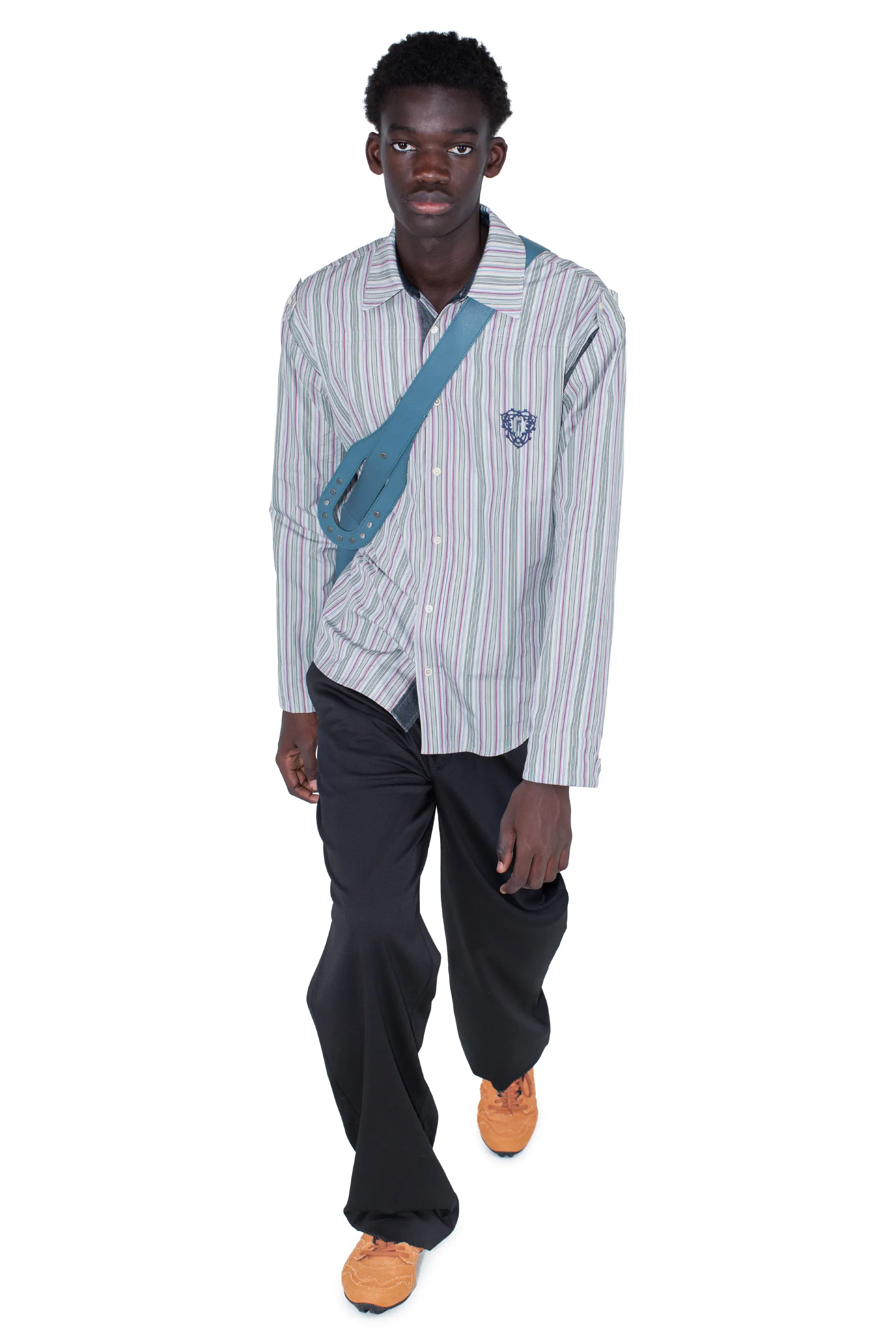 KIKO KOSTADINOV TOTH SHIRT - CROCUS MULTICOLOR/BLUE & GREY