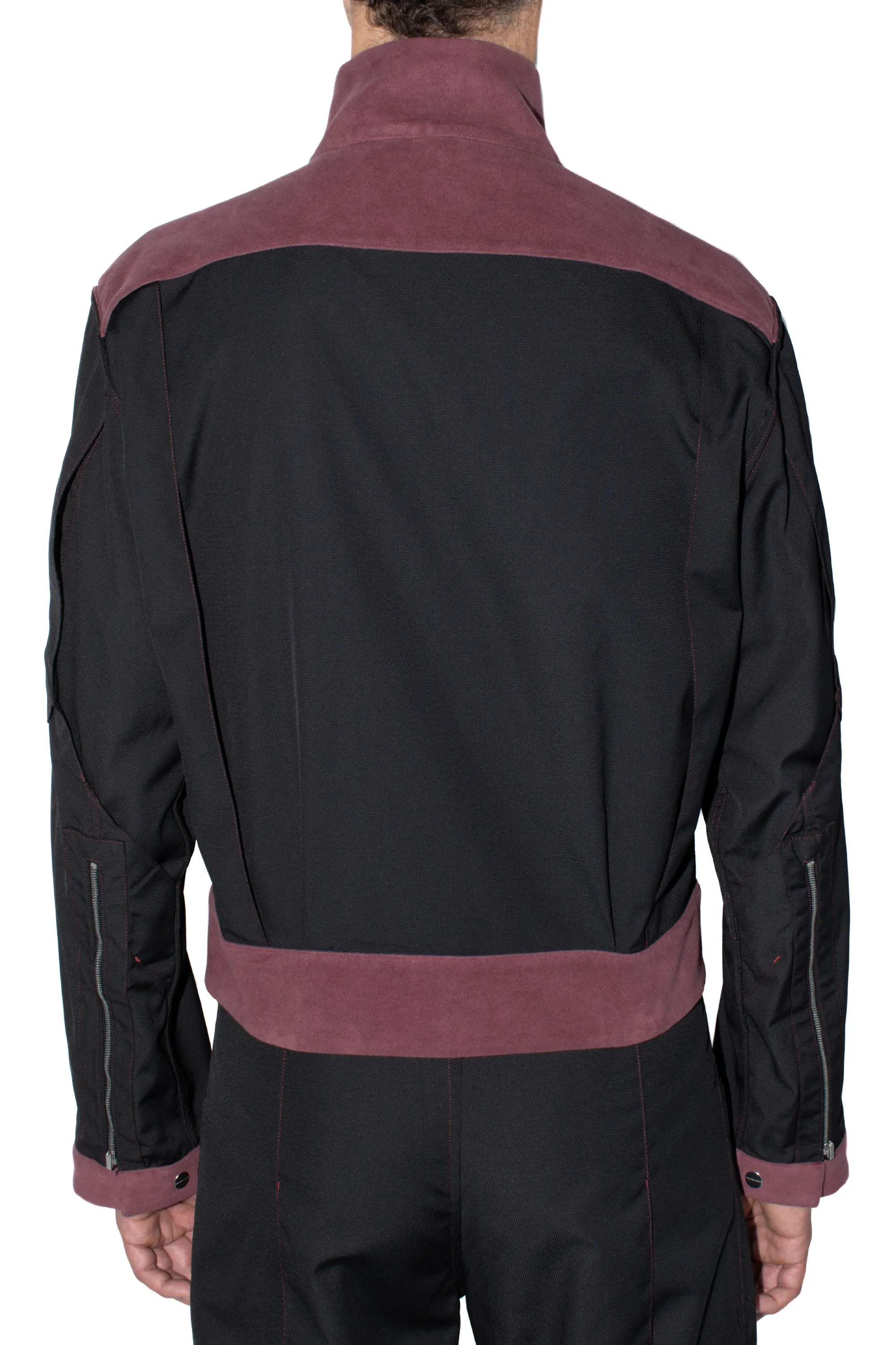KIKO KOSTADINOV TRIPLE DART REVERSIBLE JACKET - BLACK / DRY ROSE