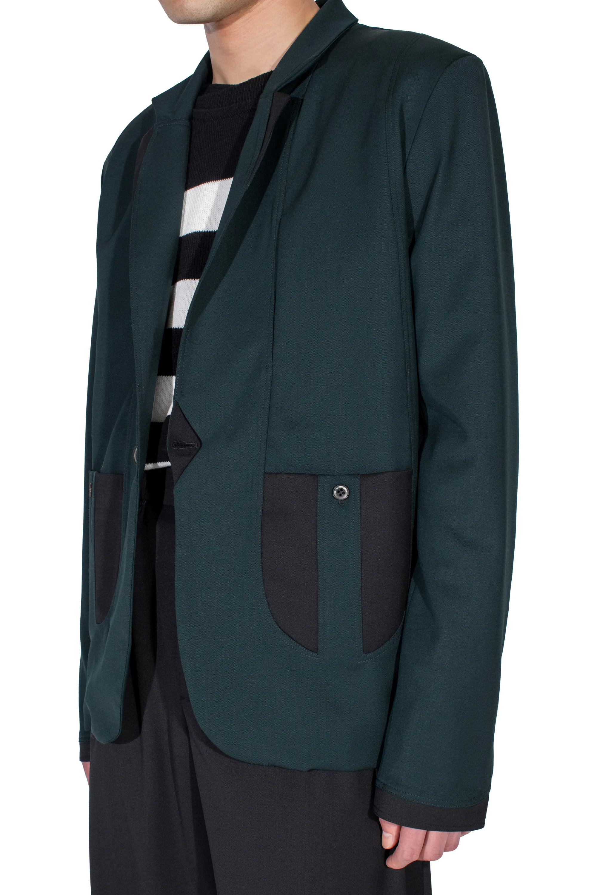 KIKO KOSTADINOV VECA TAILORED JACKET - SCARAB