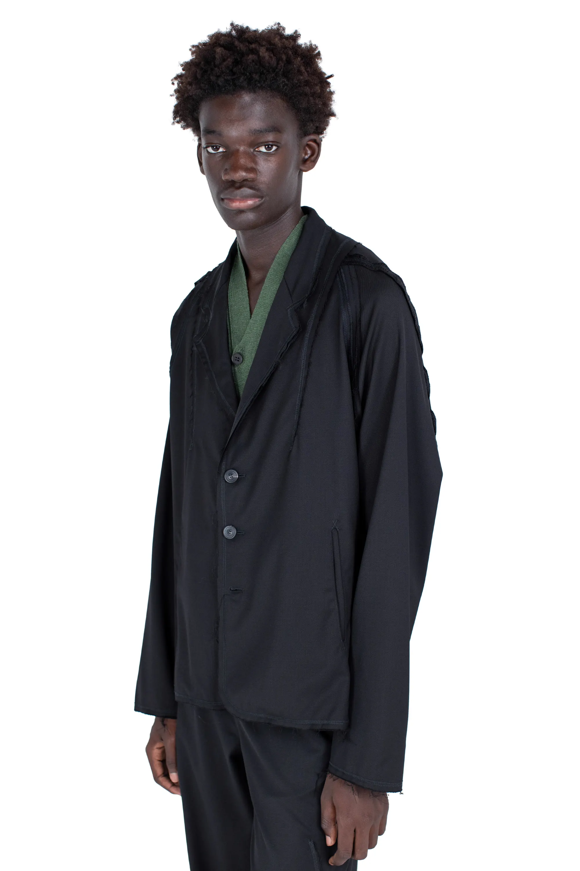 KIKO KOSTADINOV VIG K-DART BLAZER - CROW BLACK/BLACK