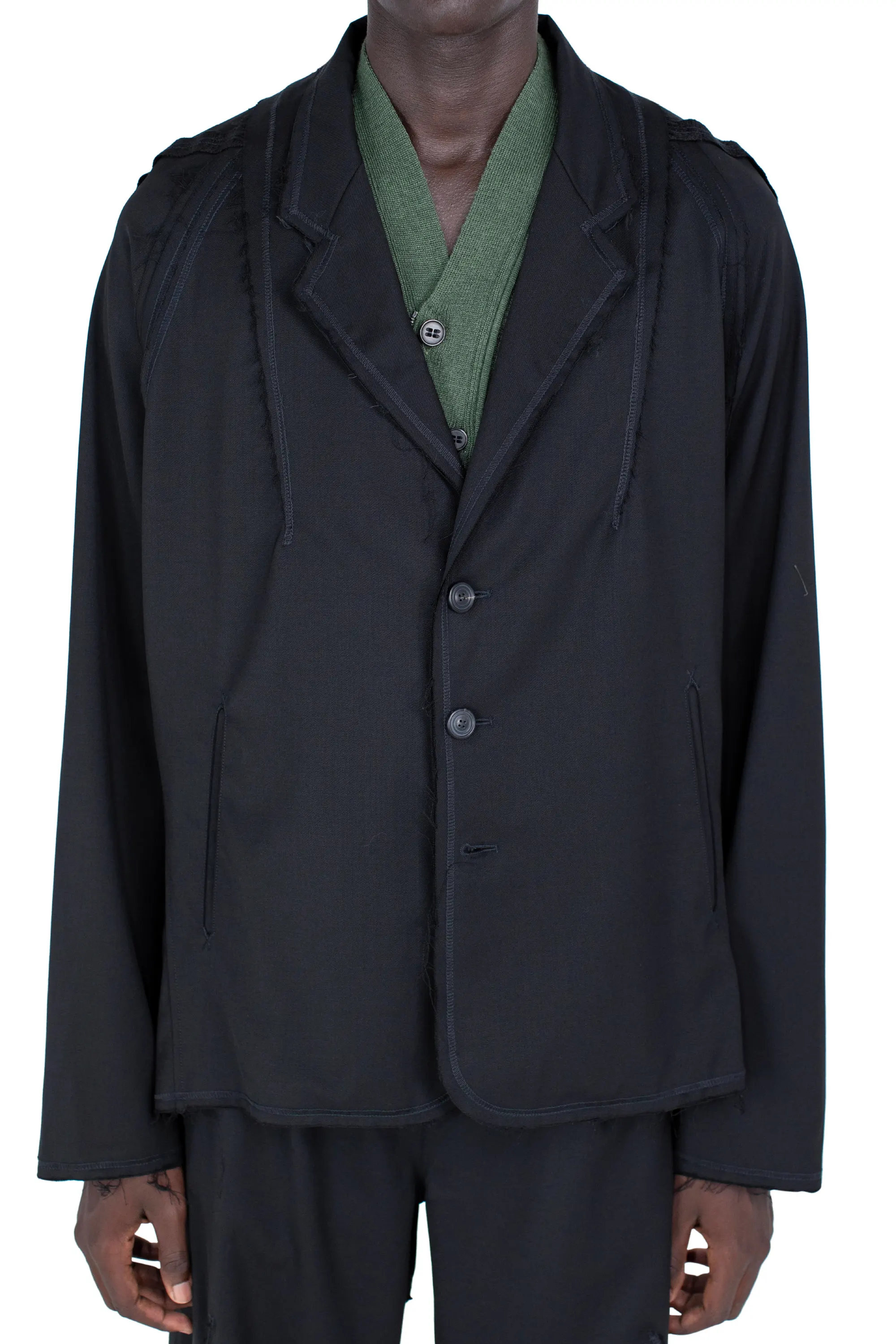 KIKO KOSTADINOV VIG K-DART BLAZER - CROW BLACK/BLACK