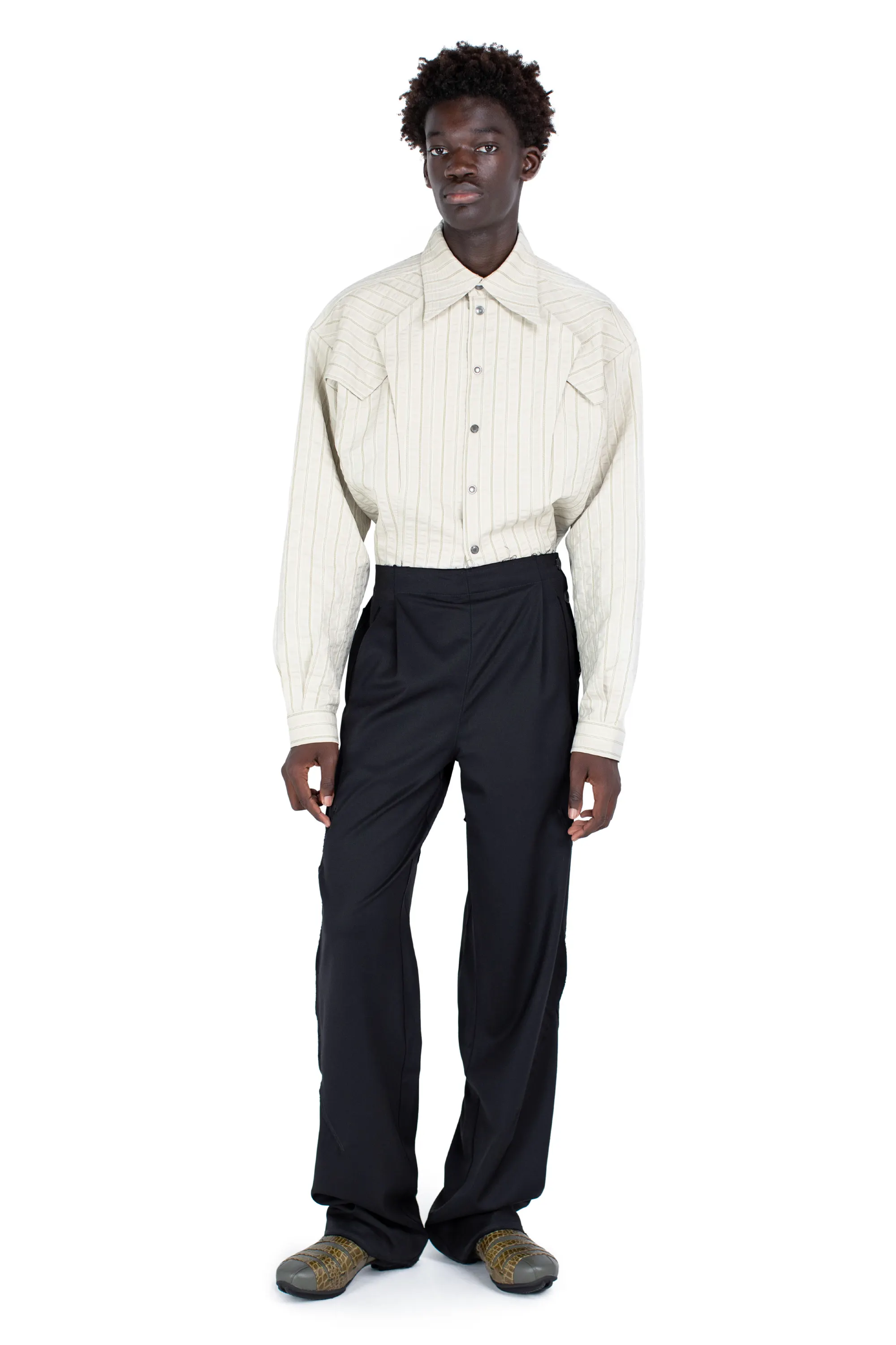 KIKO KOSTADINOV VIG K-DART TROUSER - CROW BLACK/BLACK