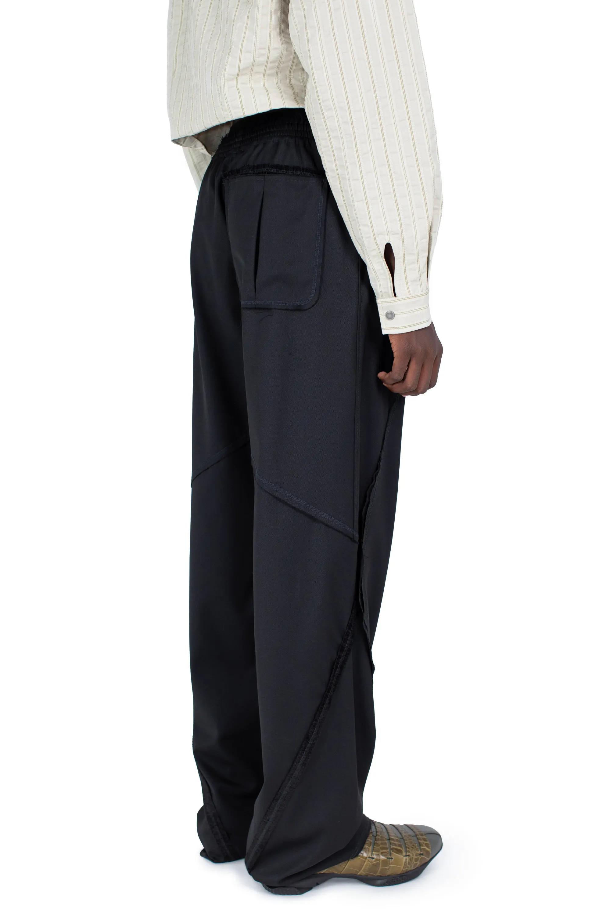 KIKO KOSTADINOV VIG K-DART TROUSER - CROW BLACK/BLACK